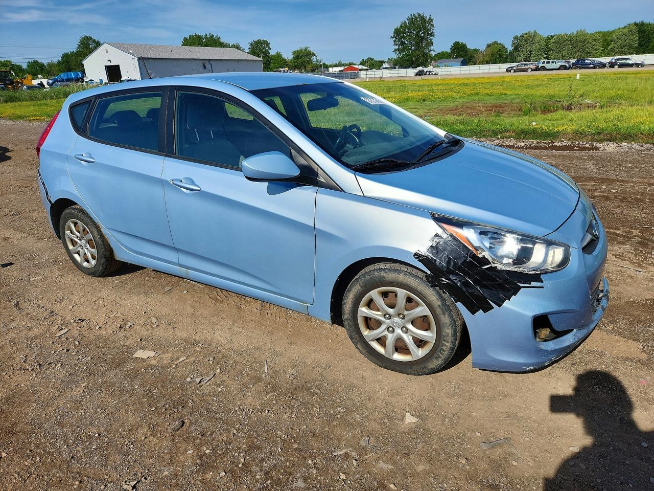 2014 Hyundai Accent Gs Blue vin: KMHCT5AE7EU176373