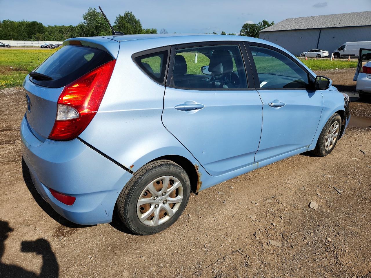 2014 Hyundai Accent Gs Blue vin: KMHCT5AE7EU176373