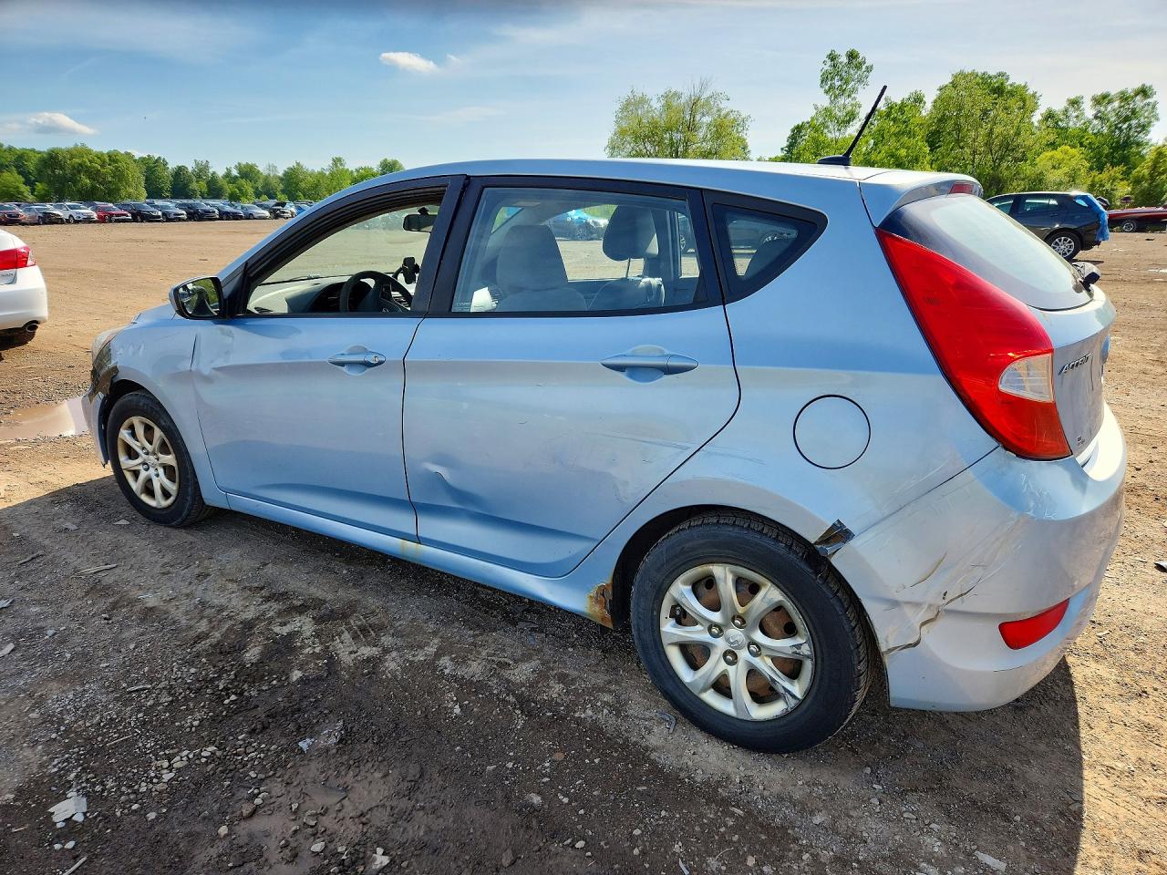 2014 Hyundai Accent Gs Blue vin: KMHCT5AE7EU176373