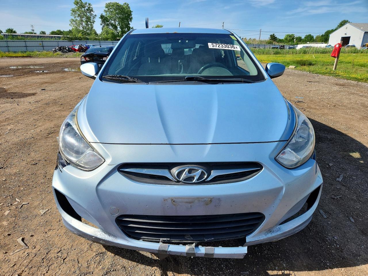 2014 Hyundai Accent Gs Blue vin: KMHCT5AE7EU176373