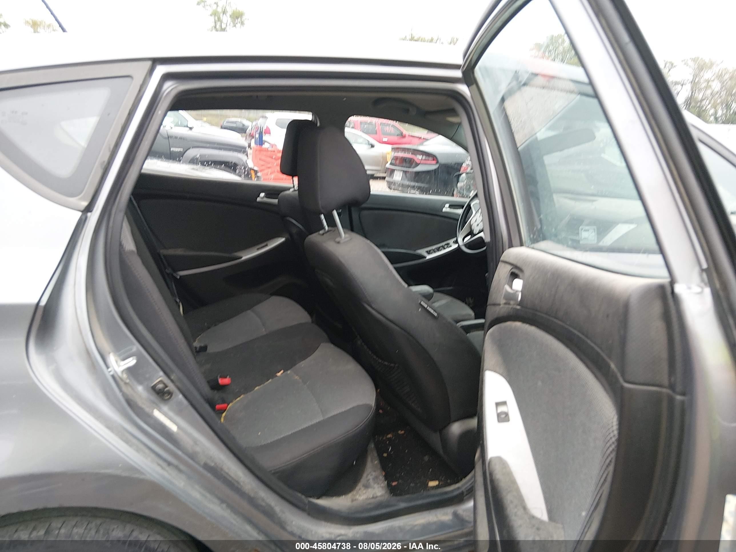 2014 Hyundai Accent Gs Gray vin: KMHCT5AE7EU194498