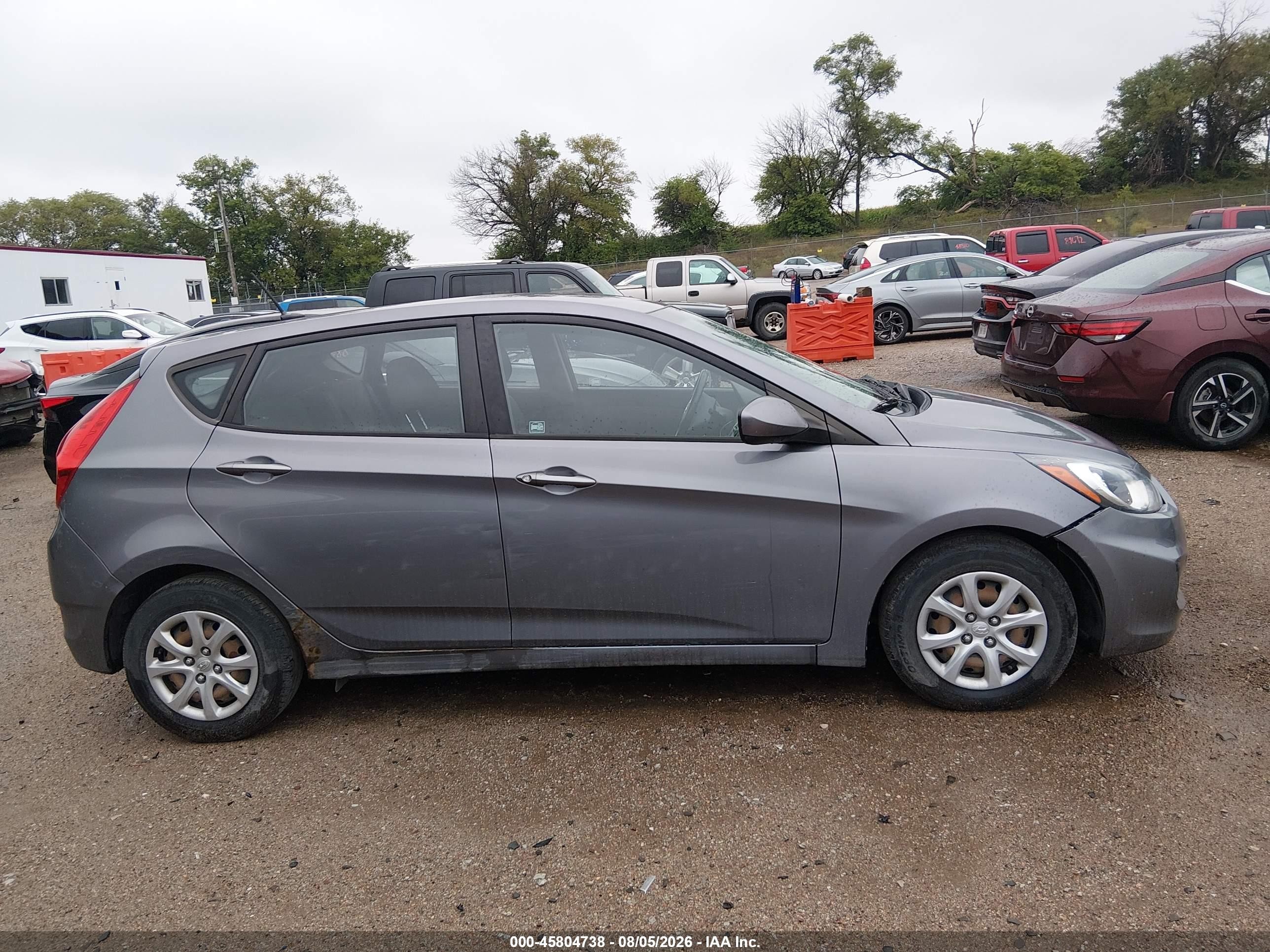 2014 Hyundai Accent Gs Gray vin: KMHCT5AE7EU194498