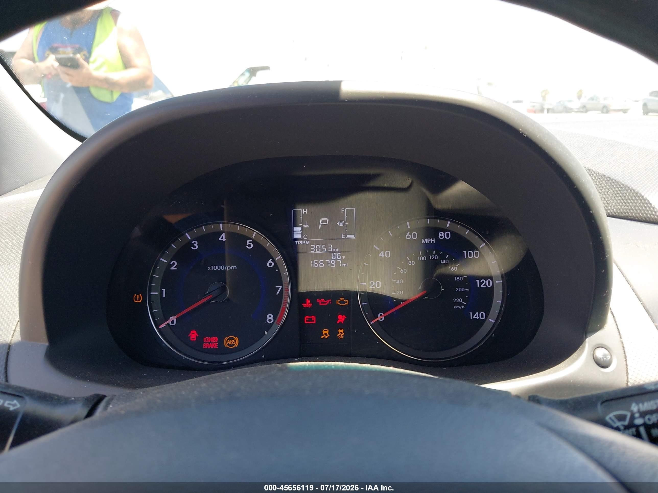 2015 Hyundai Accent Gs White vin: KMHCT5AE7FU200897