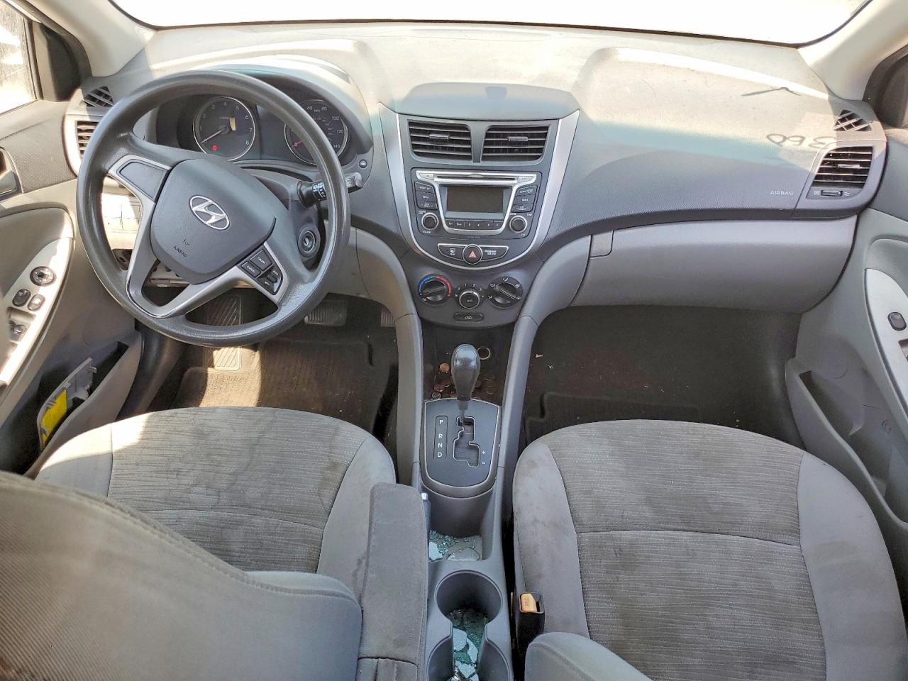2015 Hyundai Accent Gs White vin: KMHCT5AE7FU217280