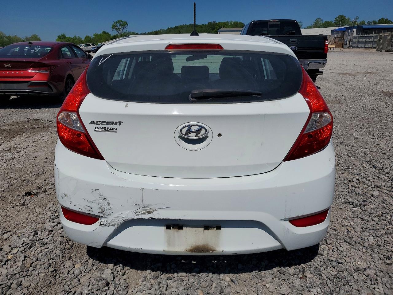 2015 Hyundai Accent Gs White vin: KMHCT5AE7FU217280