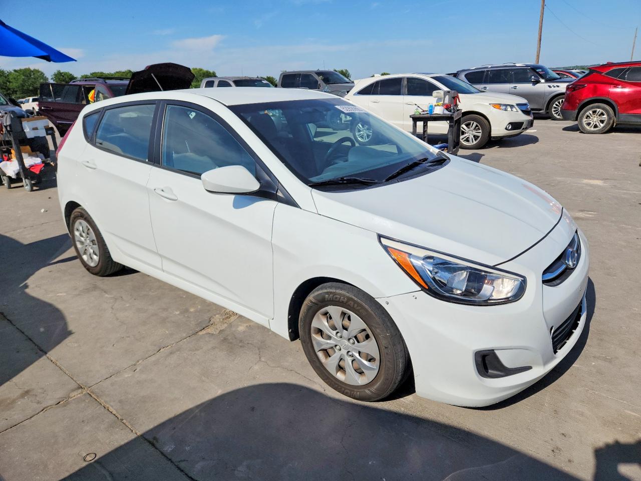 2015 Hyundai Accent Gs White vin: KMHCT5AE7FU219739