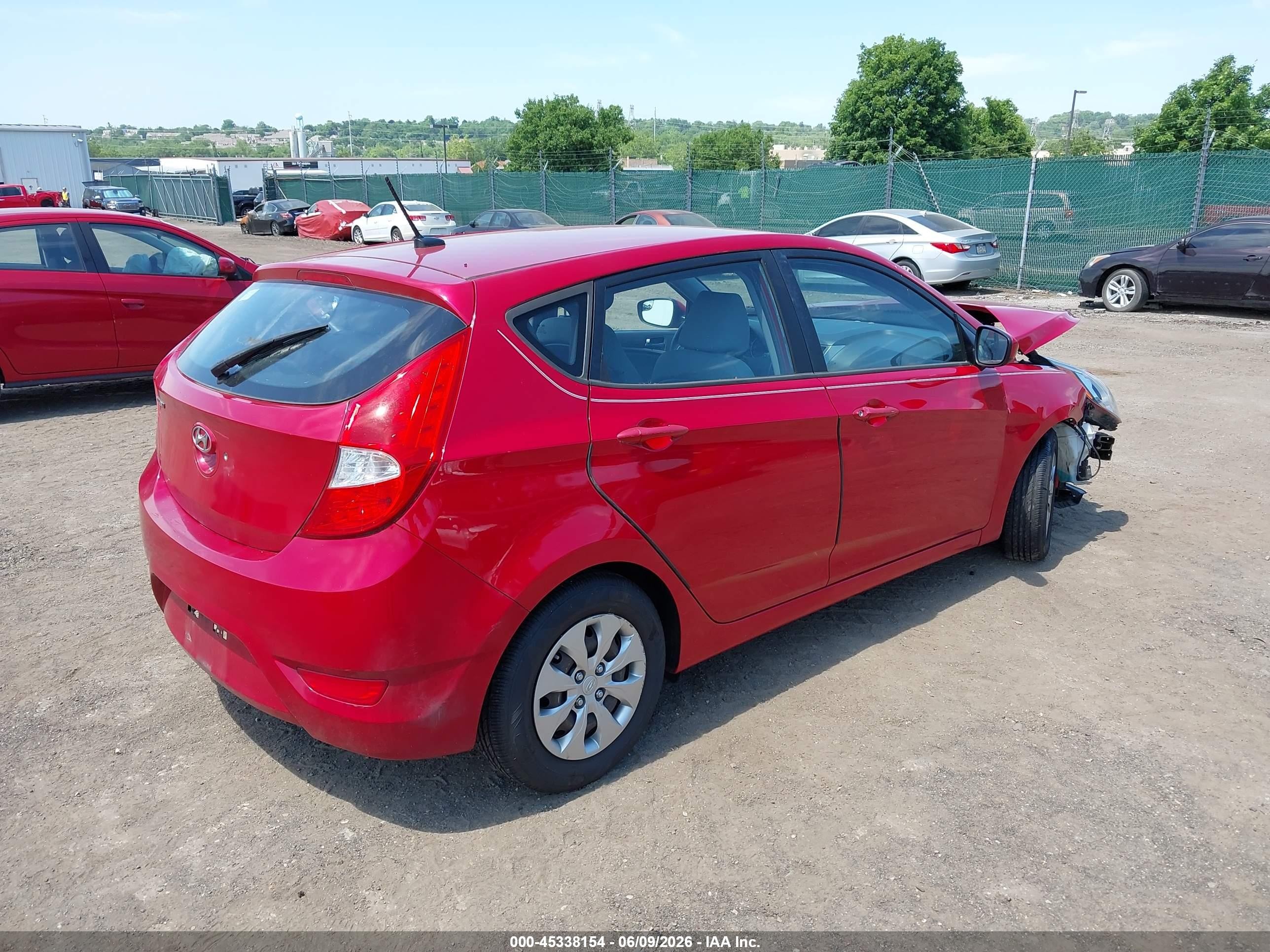 2015 Hyundai Accent Gs Red vin: KMHCT5AE7FU225119