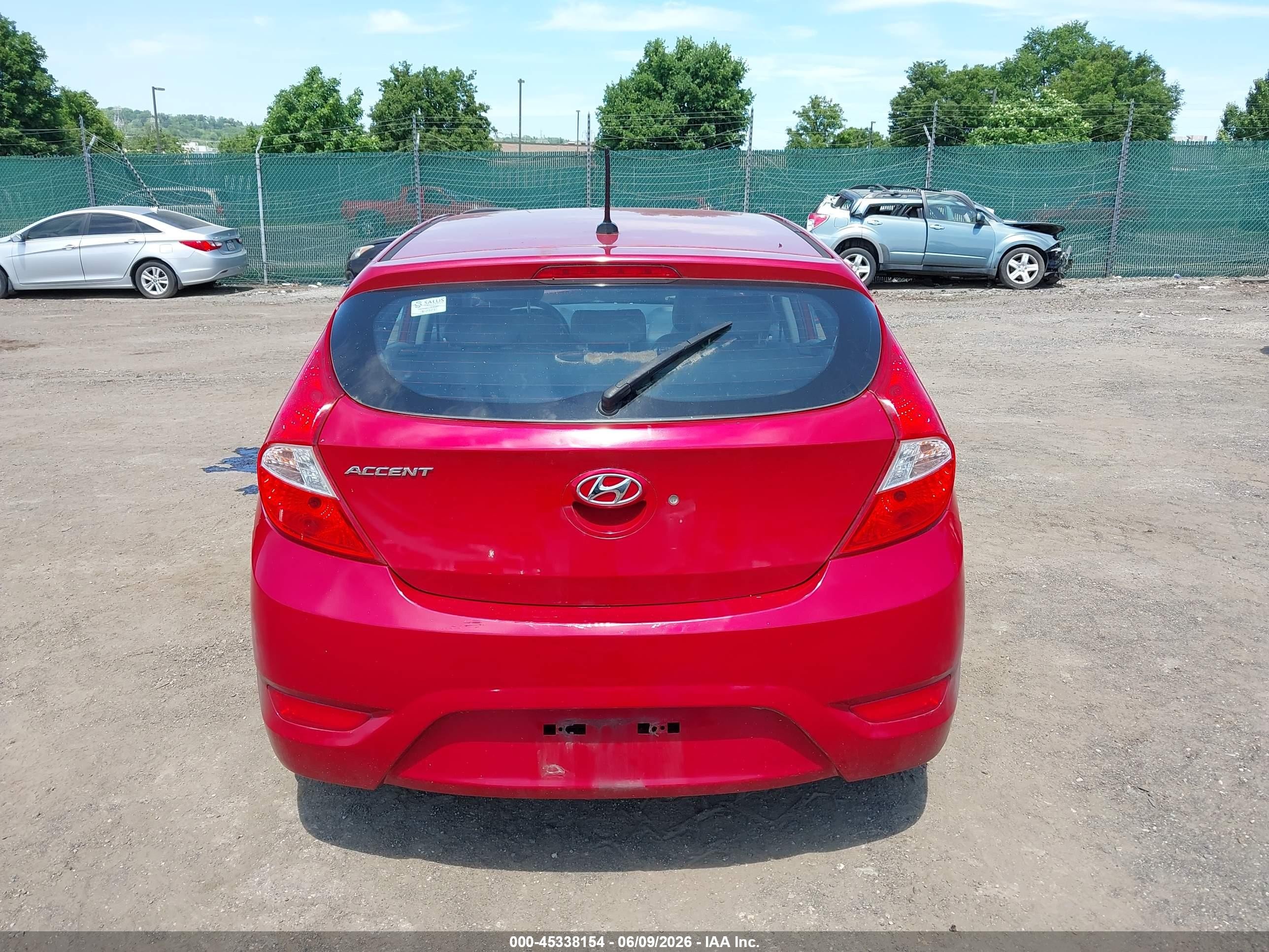 2015 Hyundai Accent Gs Red vin: KMHCT5AE7FU225119