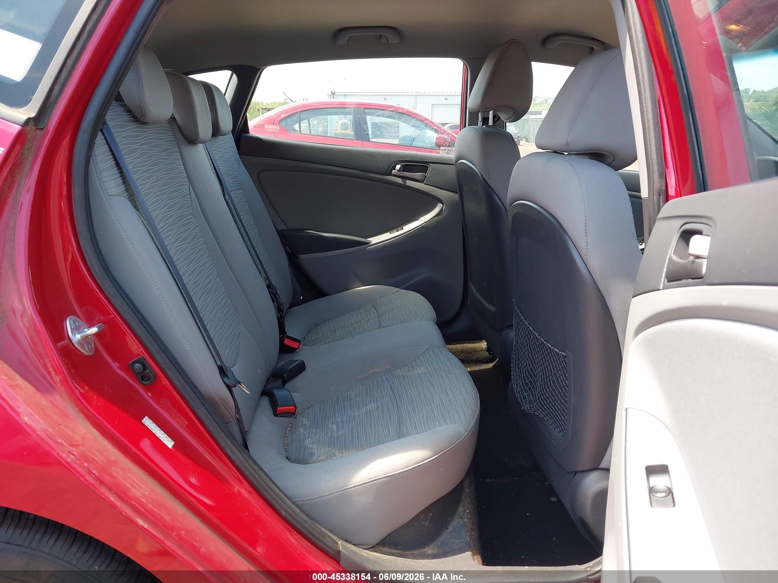 2015 Hyundai Accent Gs Red vin: KMHCT5AE7FU225119