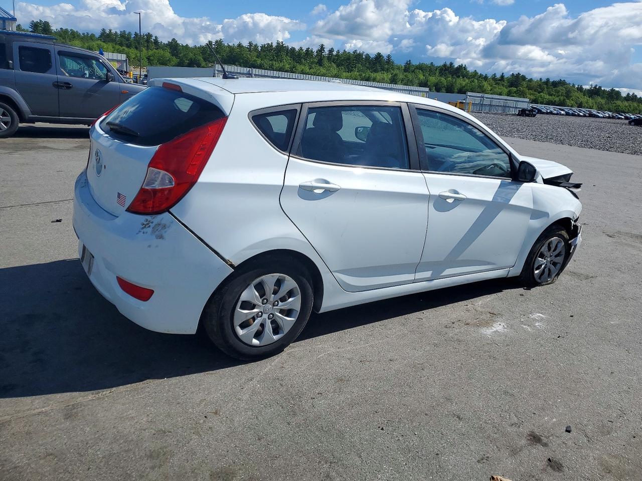 2016 Hyundai Accent Se White vin: KMHCT5AE7GU289761