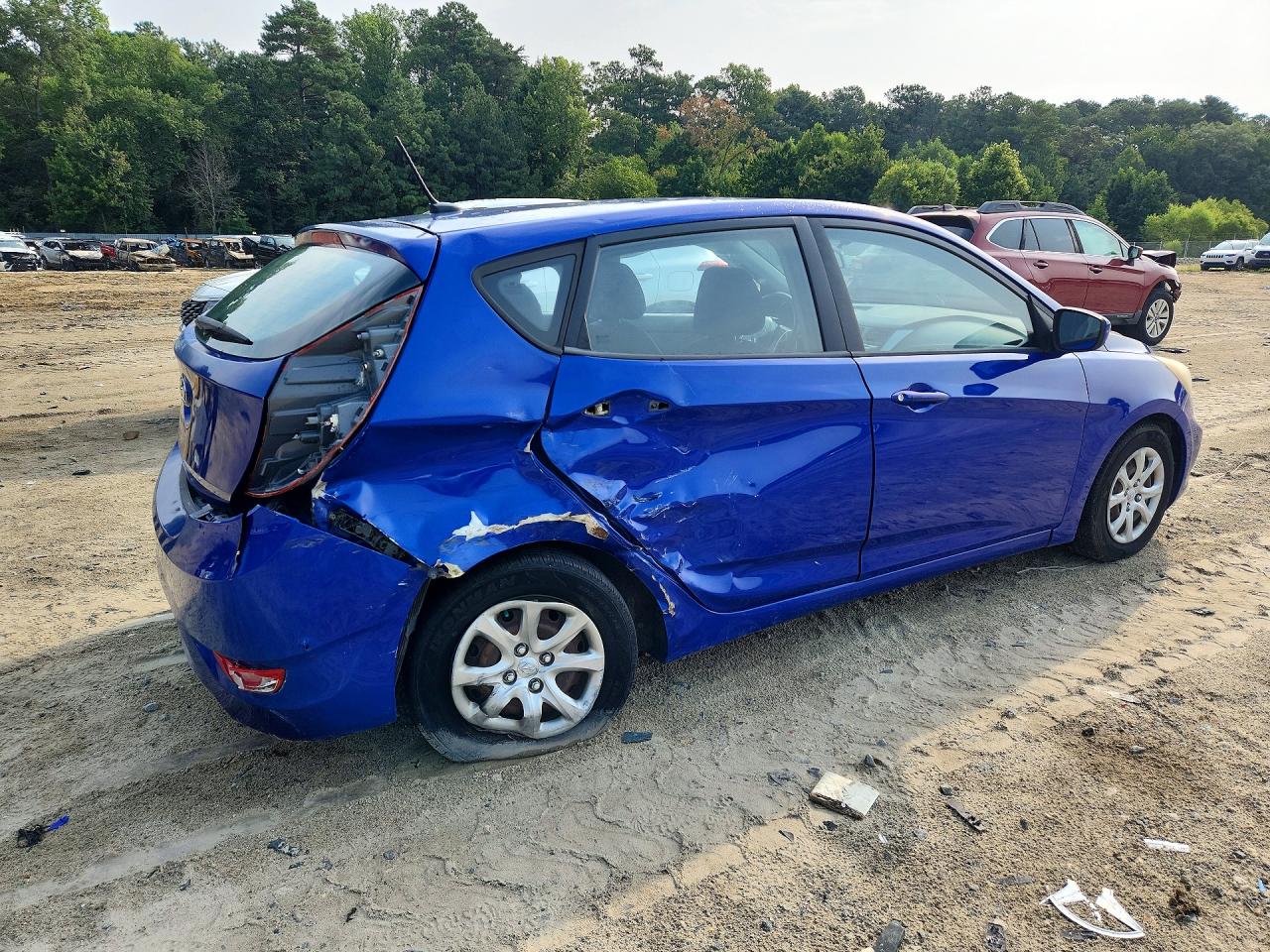 2012 Hyundai Accent Gs Синий vin: KMHCT5AE8CU016967