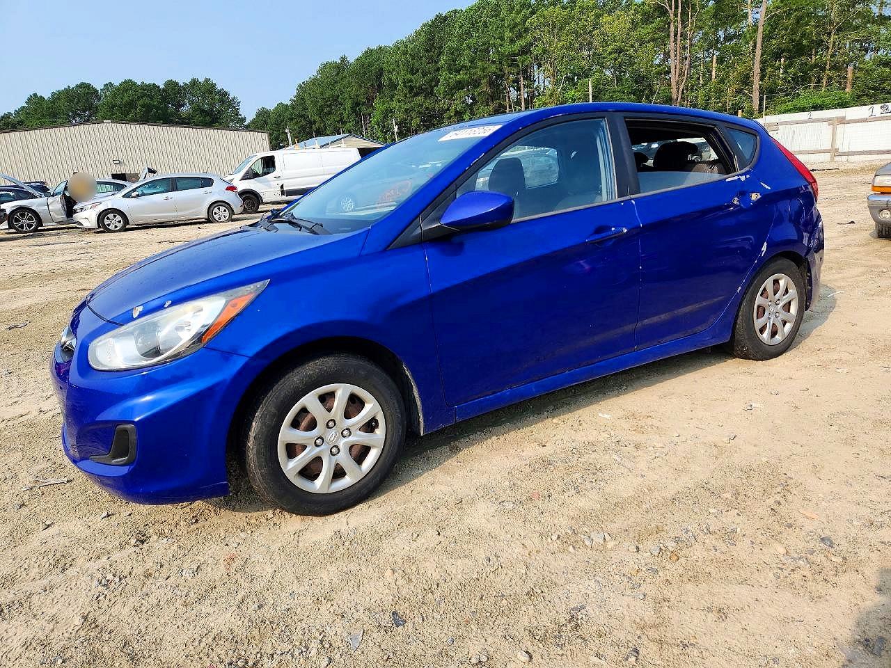 2012 Hyundai Accent Gs Синий vin: KMHCT5AE8CU016967