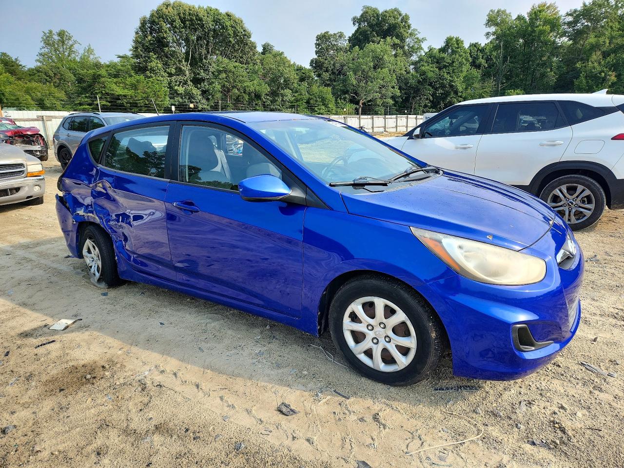 2012 Hyundai Accent Gs Синий vin: KMHCT5AE8CU016967