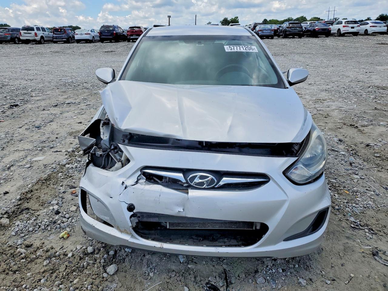 2012 Hyundai Accent Gs Silver vin: KMHCT5AE8CU034496