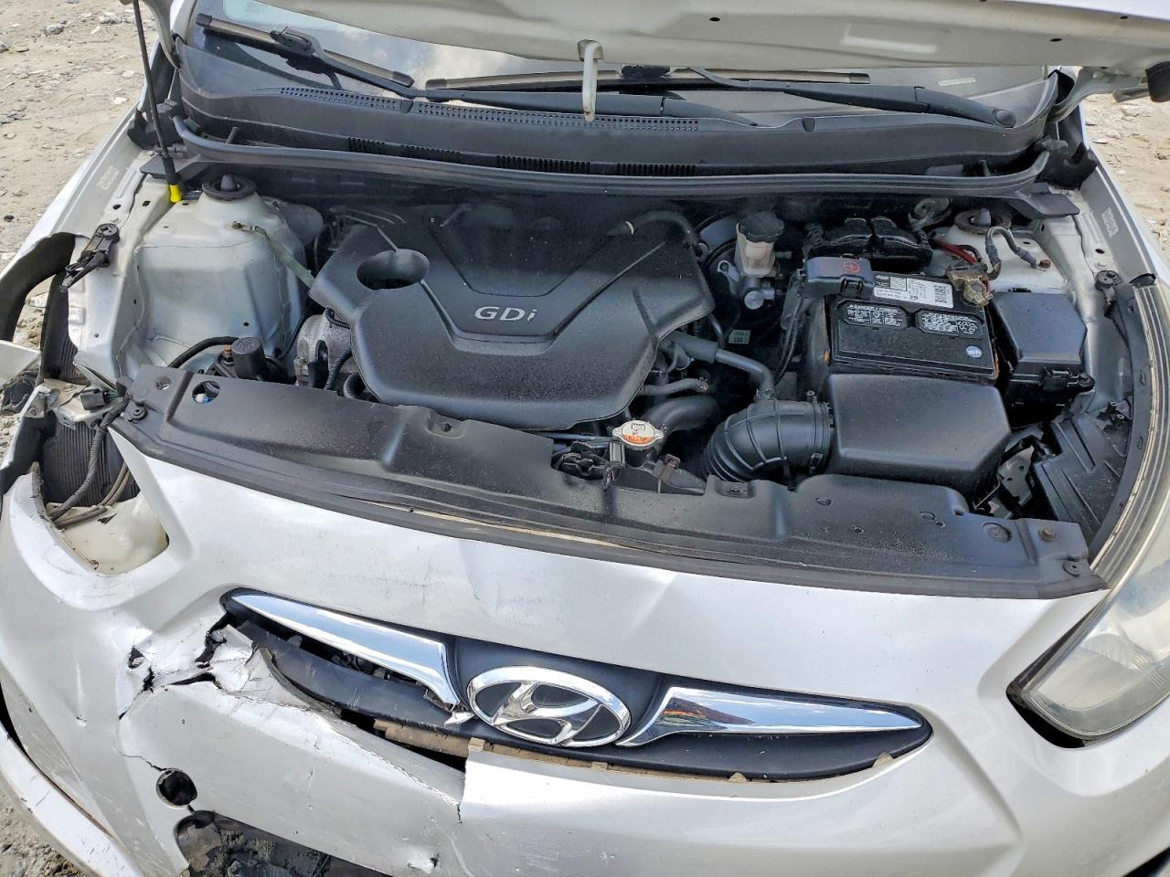 2012 Hyundai Accent Gs Silver vin: KMHCT5AE8CU034496