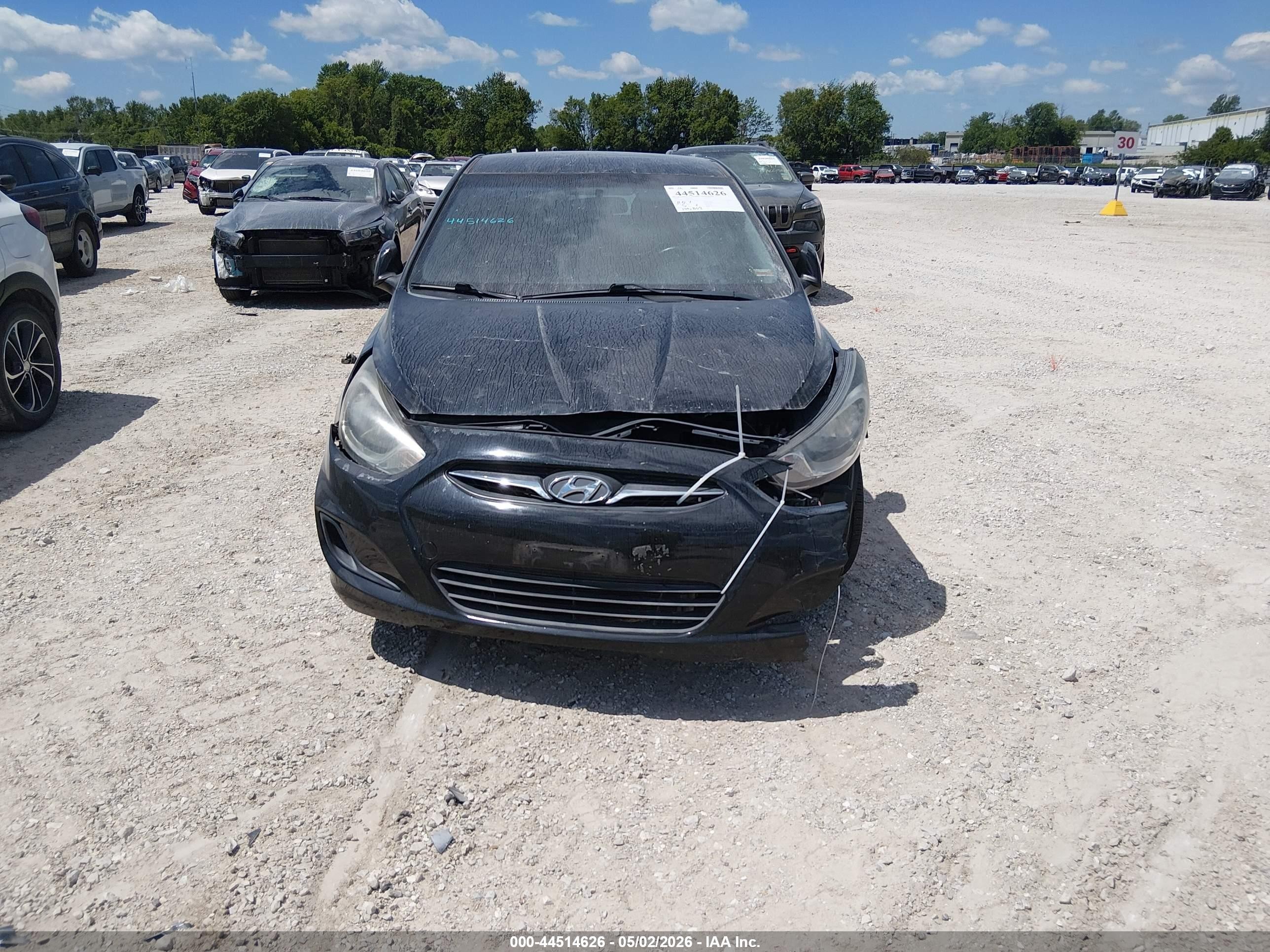 2013 Hyundai Accent Gs Black vin: KMHCT5AE8DU084655