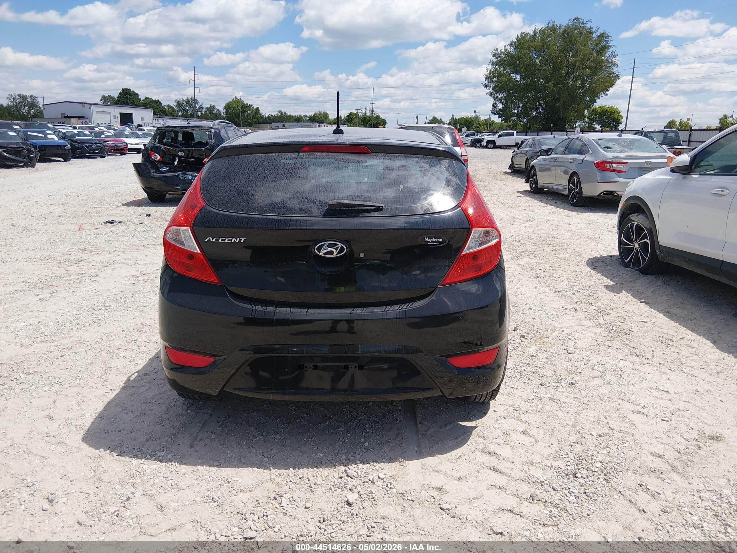2013 Hyundai Accent Gs Black vin: KMHCT5AE8DU084655