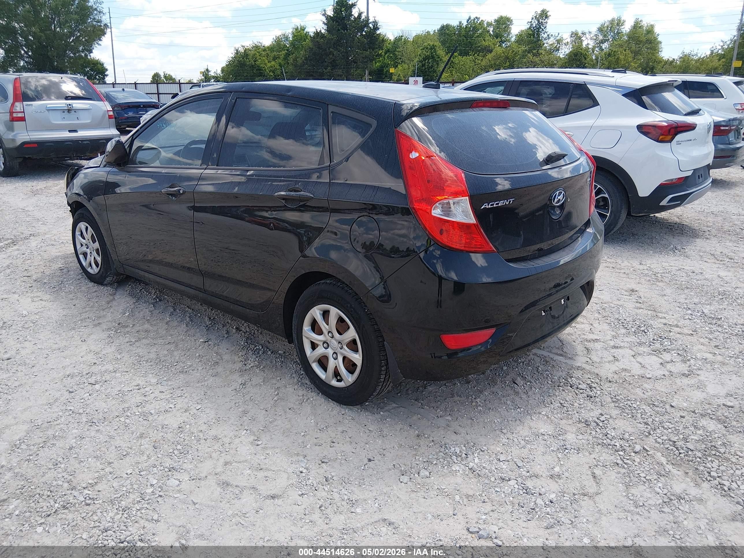 2013 Hyundai Accent Gs Black vin: KMHCT5AE8DU084655
