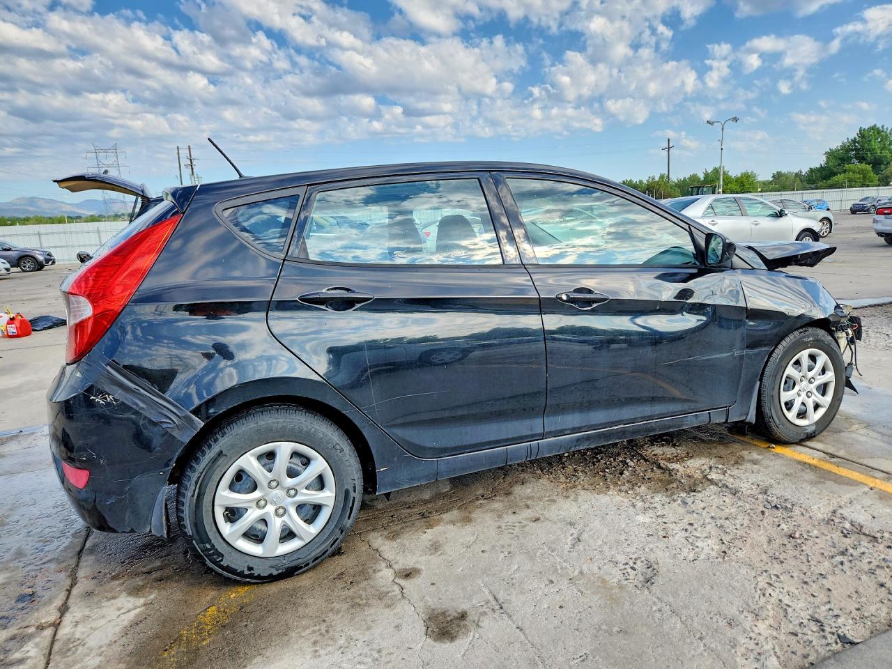 2013 Hyundai Accent Gs Black vin: KMHCT5AE8DU087779