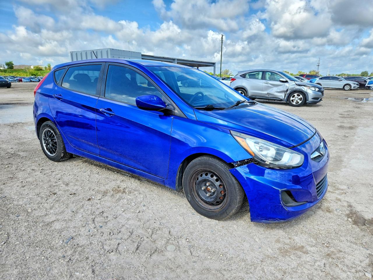 2014 Hyundai Accent Gs Blue vin: KMHCT5AE8EU146993