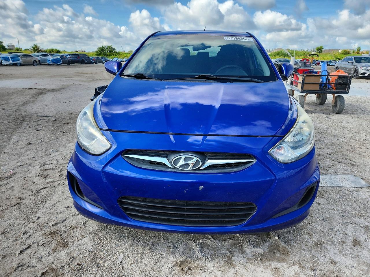 2014 Hyundai Accent Gs Blue vin: KMHCT5AE8EU146993