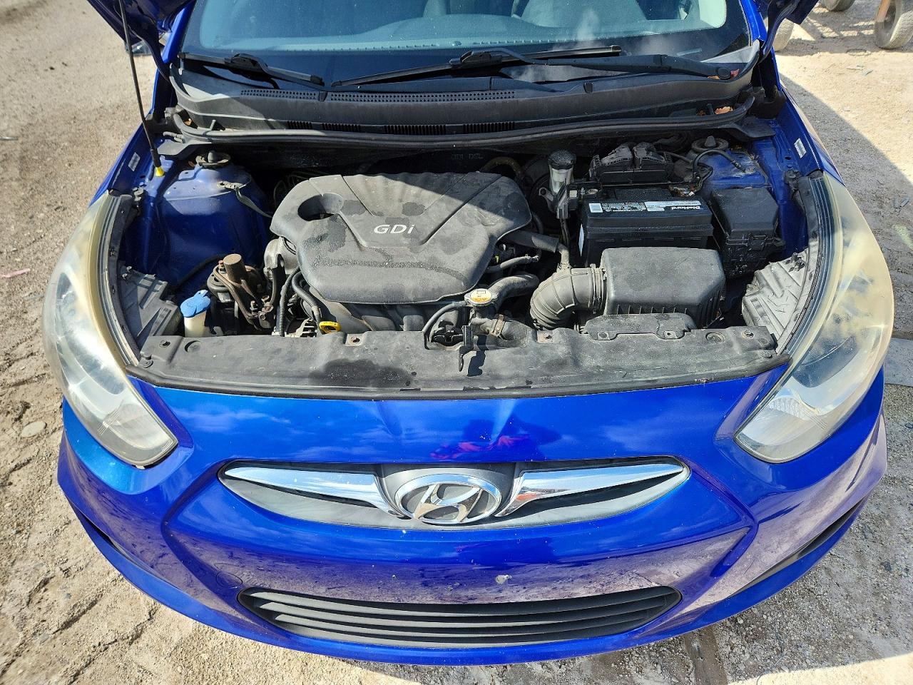 2014 Hyundai Accent Gs Blue vin: KMHCT5AE8EU146993