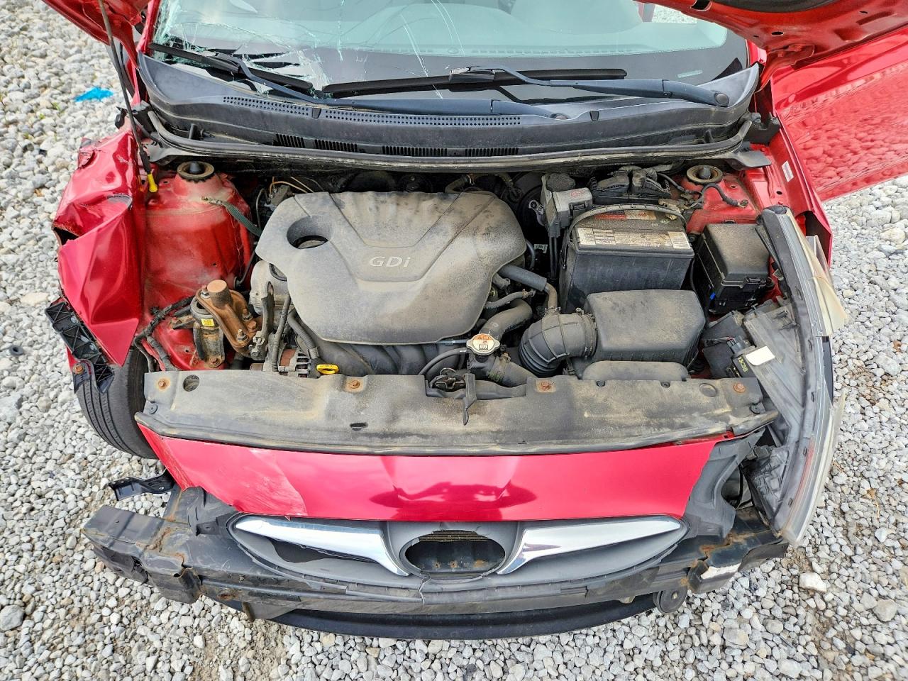 2014 Hyundai Accent Gs Red vin: KMHCT5AE8EU151143