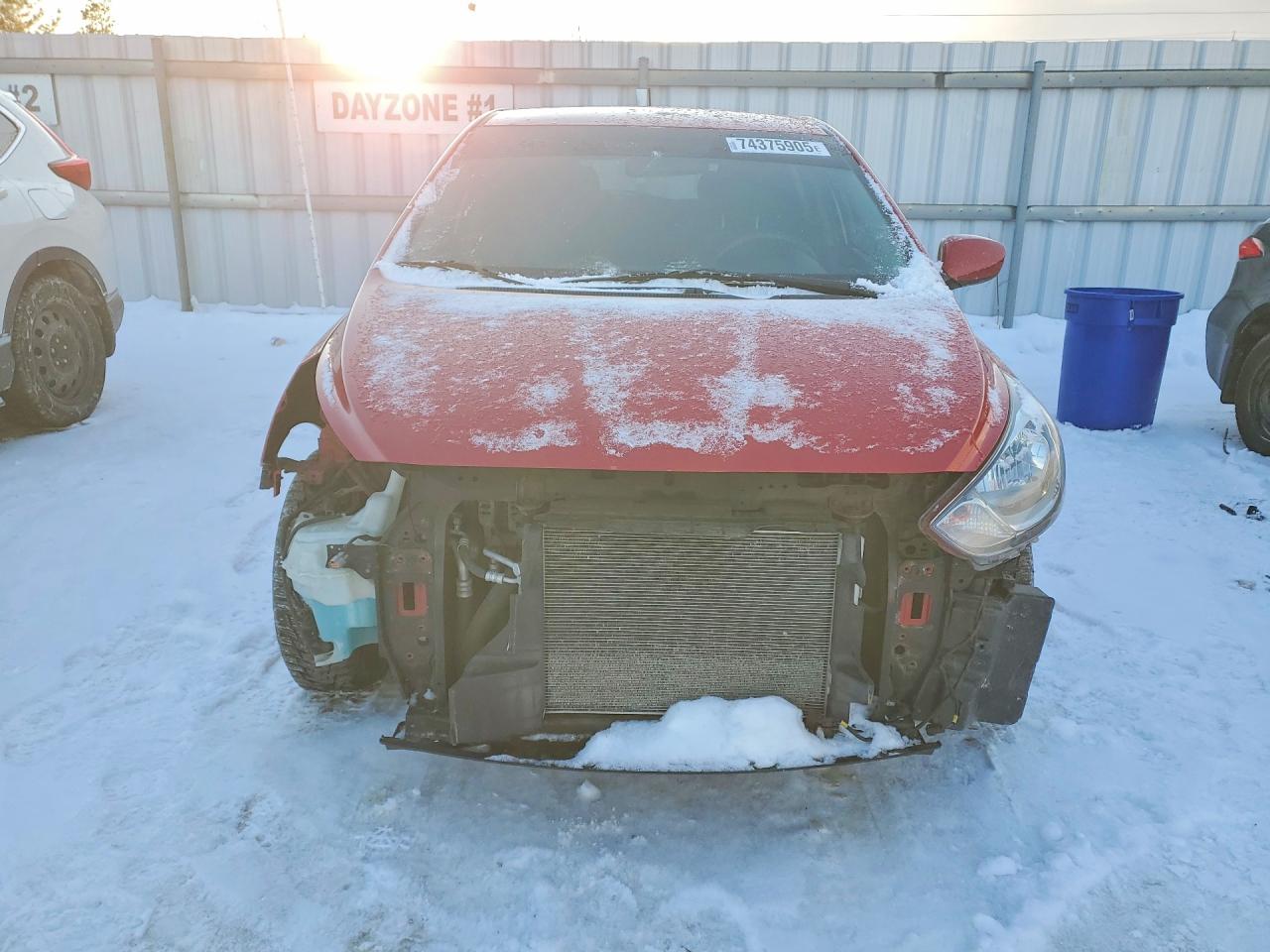 2014 Hyundai Accent Red vin: KMHCT5AE8EU166371