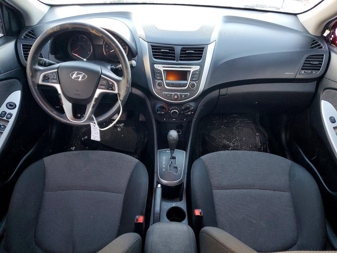 2014 Hyundai Accent Red vin: KMHCT5AE8EU166371
