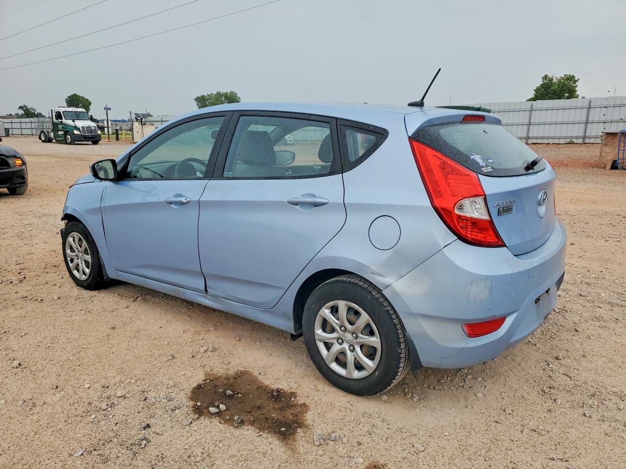 2014 Hyundai Accent Gs Blue vin: KMHCT5AE8EU182585
