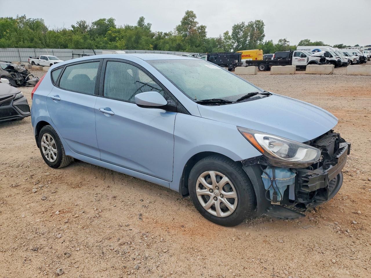 2014 Hyundai Accent Gs Blue vin: KMHCT5AE8EU182585