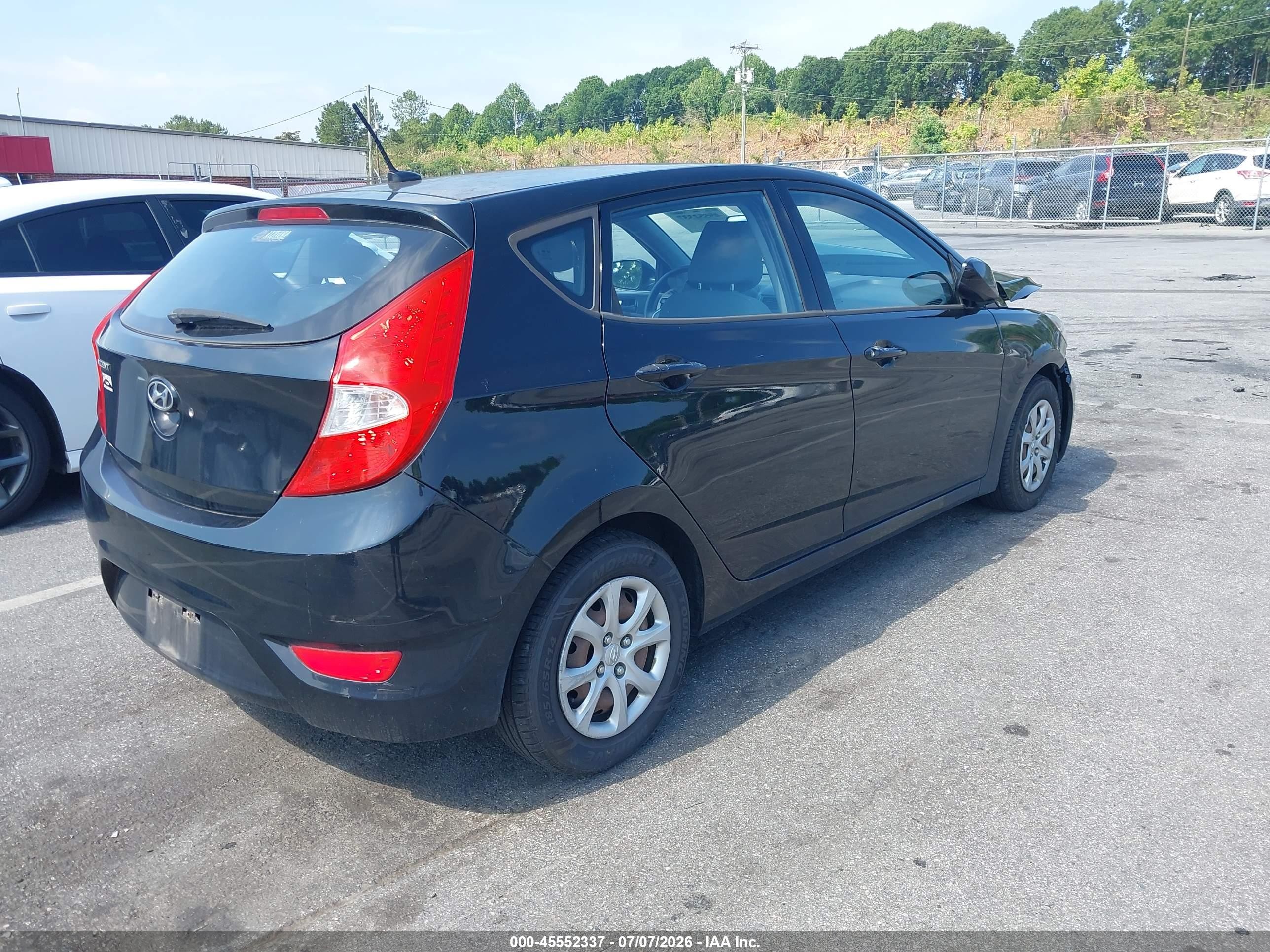 2014 Hyundai Accent Gs Black vin: KMHCT5AE8EU192520