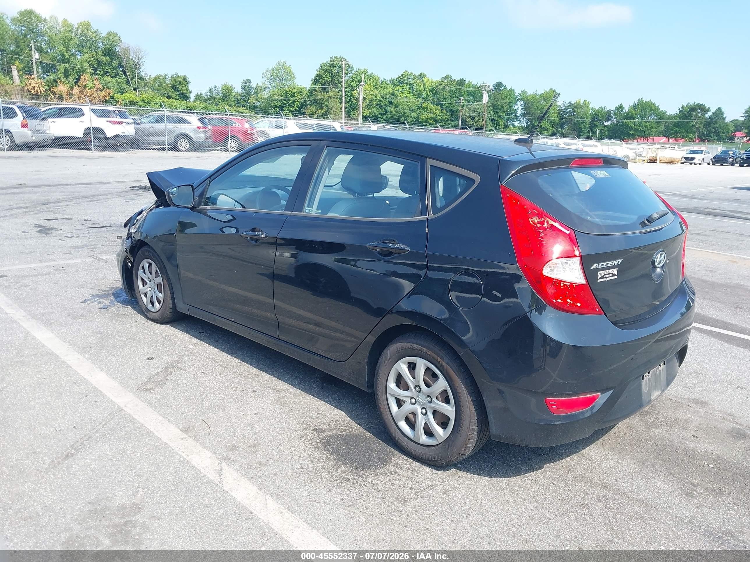 2014 Hyundai Accent Gs Black vin: KMHCT5AE8EU192520