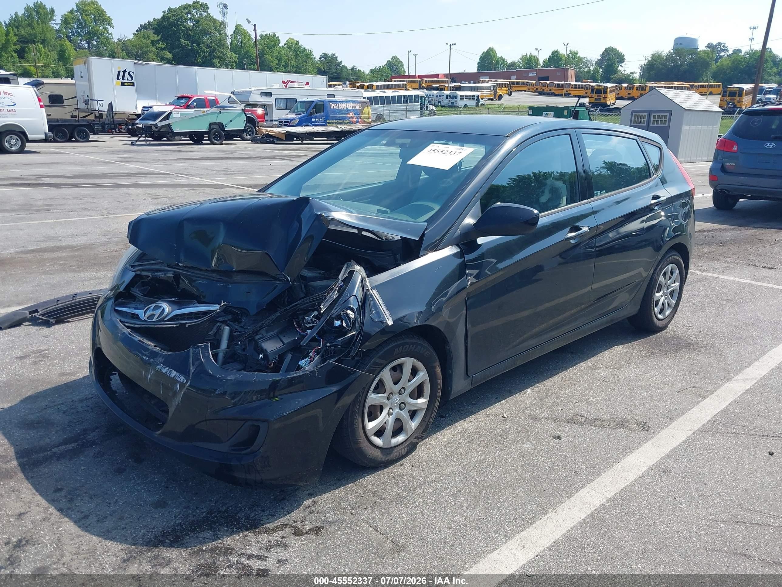2014 Hyundai Accent Gs Black vin: KMHCT5AE8EU192520