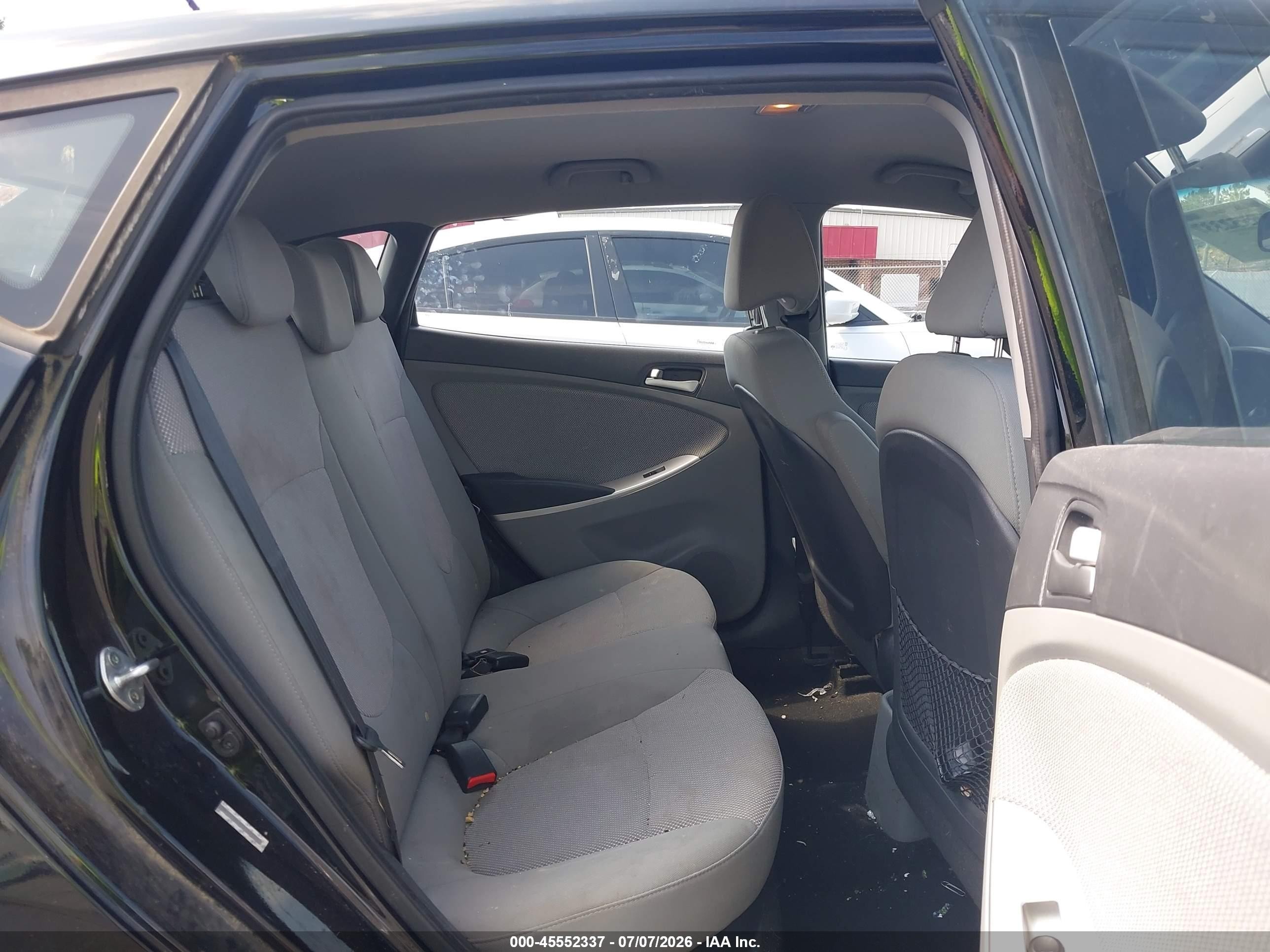 2014 Hyundai Accent Gs Black vin: KMHCT5AE8EU192520