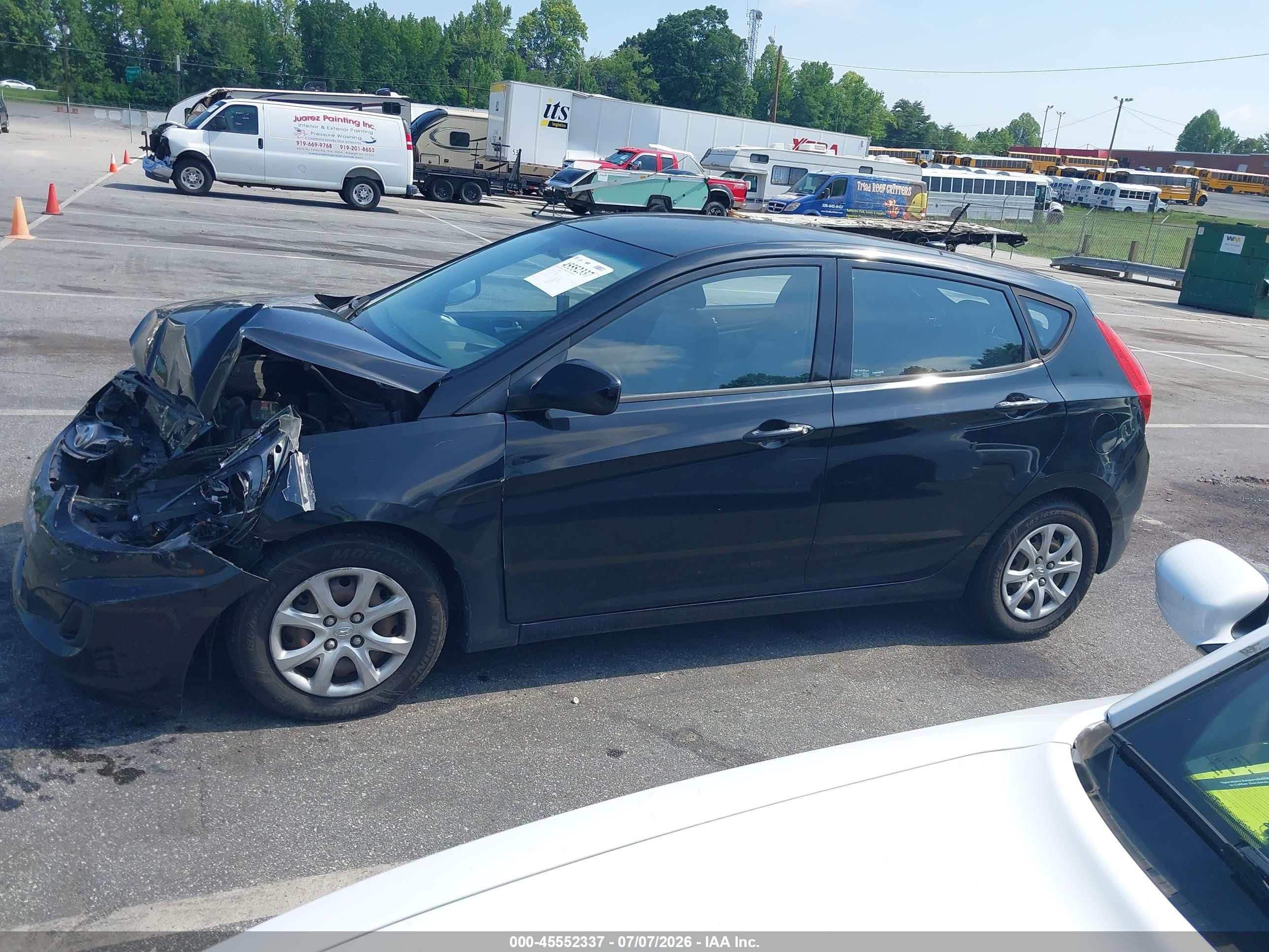 2014 Hyundai Accent Gs Black vin: KMHCT5AE8EU192520