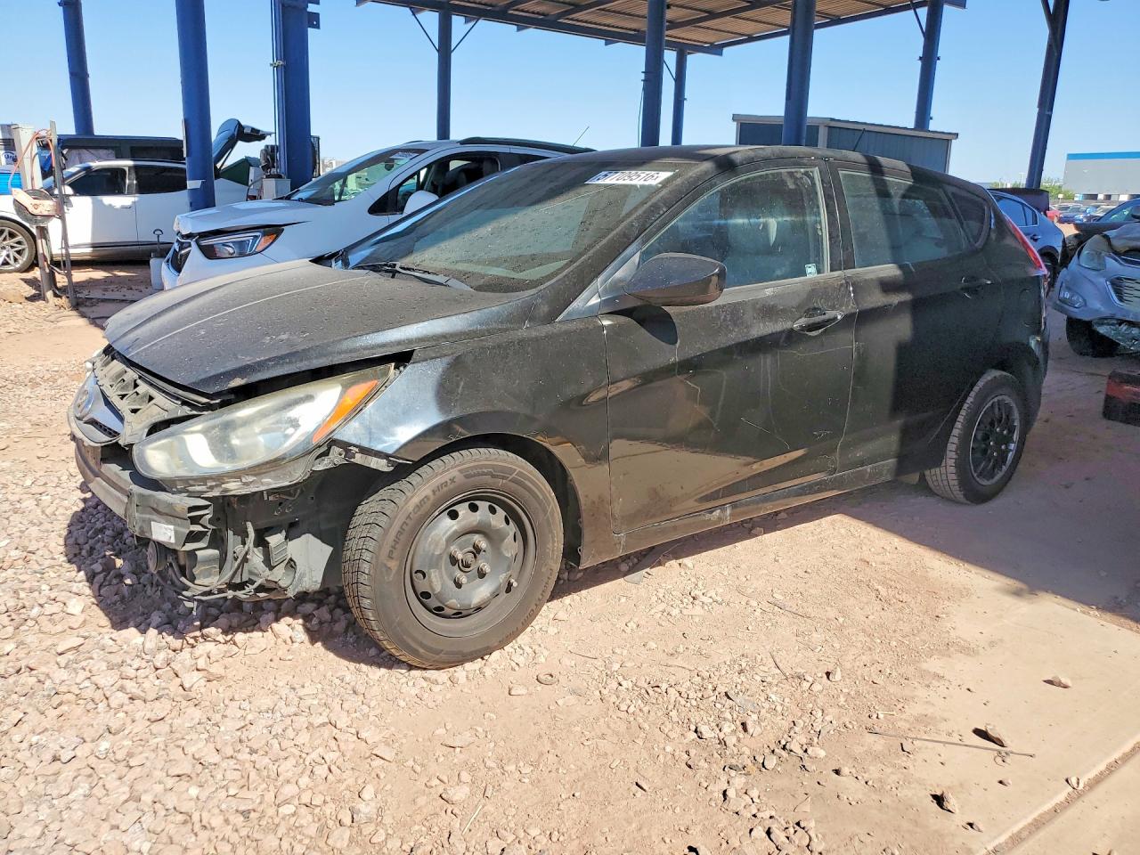 2014 Hyundai Accent Gs Black vin: KMHCT5AE8EU192632