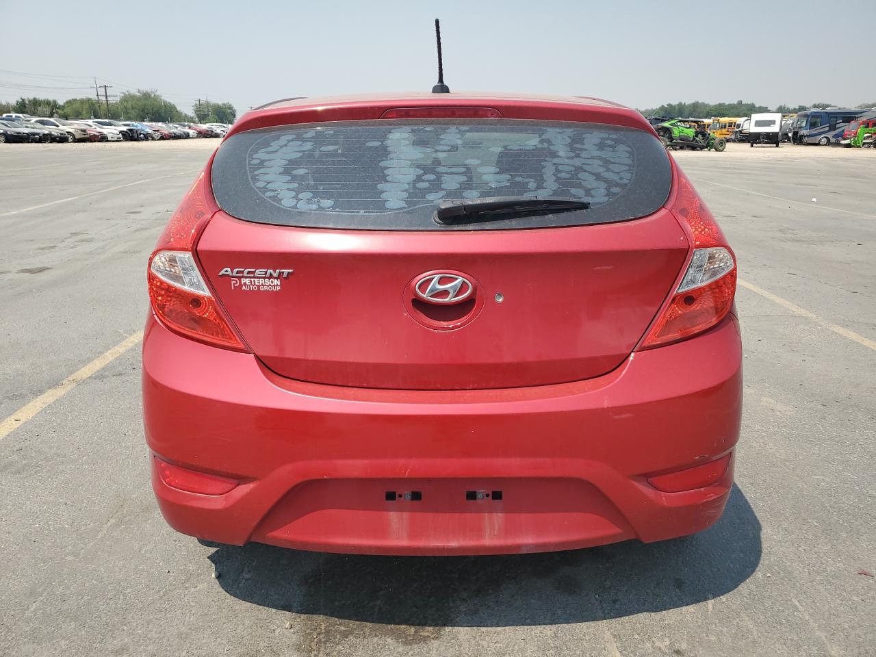 2014 Hyundai Accent Gs Red vin: KMHCT5AE8EU193215 Damage: Rear Bumper, Heavy Scratch, 1 To 2 Inches