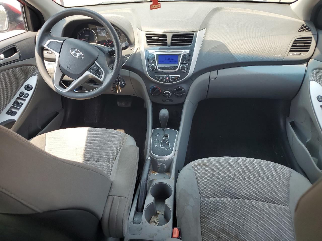 2014 Hyundai Accent Gs Red vin: KMHCT5AE8EU193215 Damage: Right Front Seat, Stained, Permanent