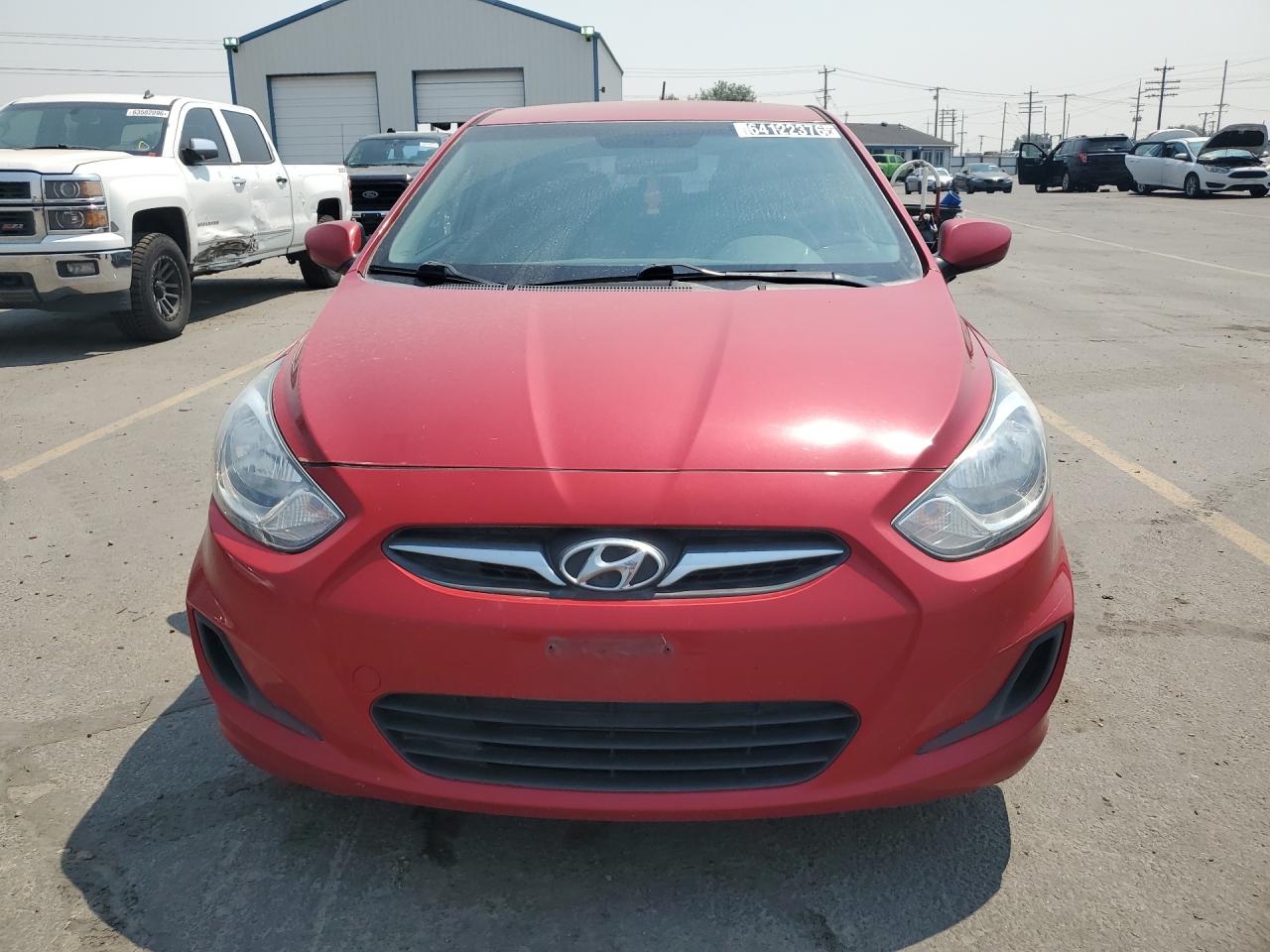 2014 Hyundai Accent Gs Red vin: KMHCT5AE8EU193215 Damage: Hood, Chipped, 3