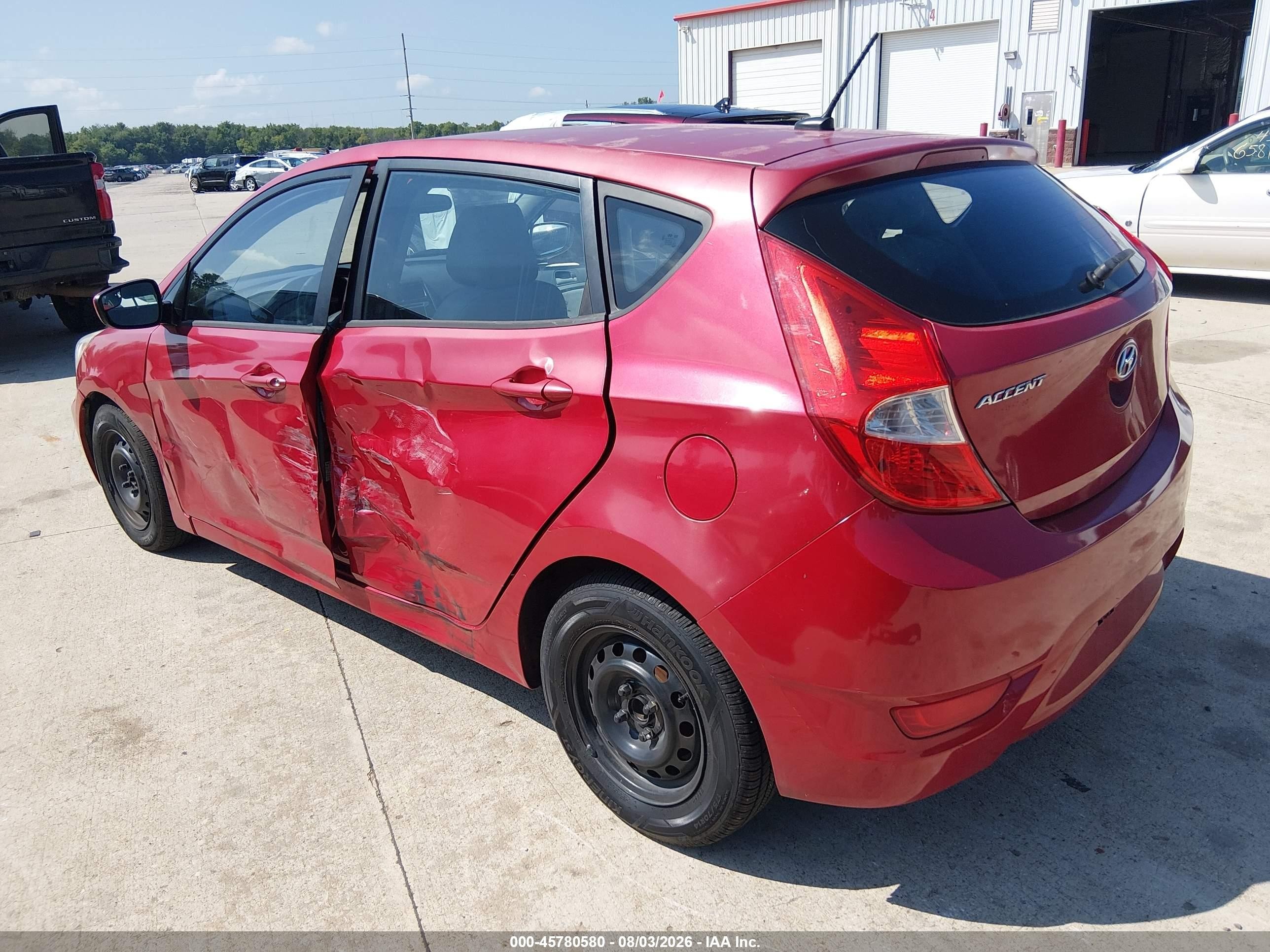 2015 Hyundai Accent Gs Red vin: KMHCT5AE8FU198111