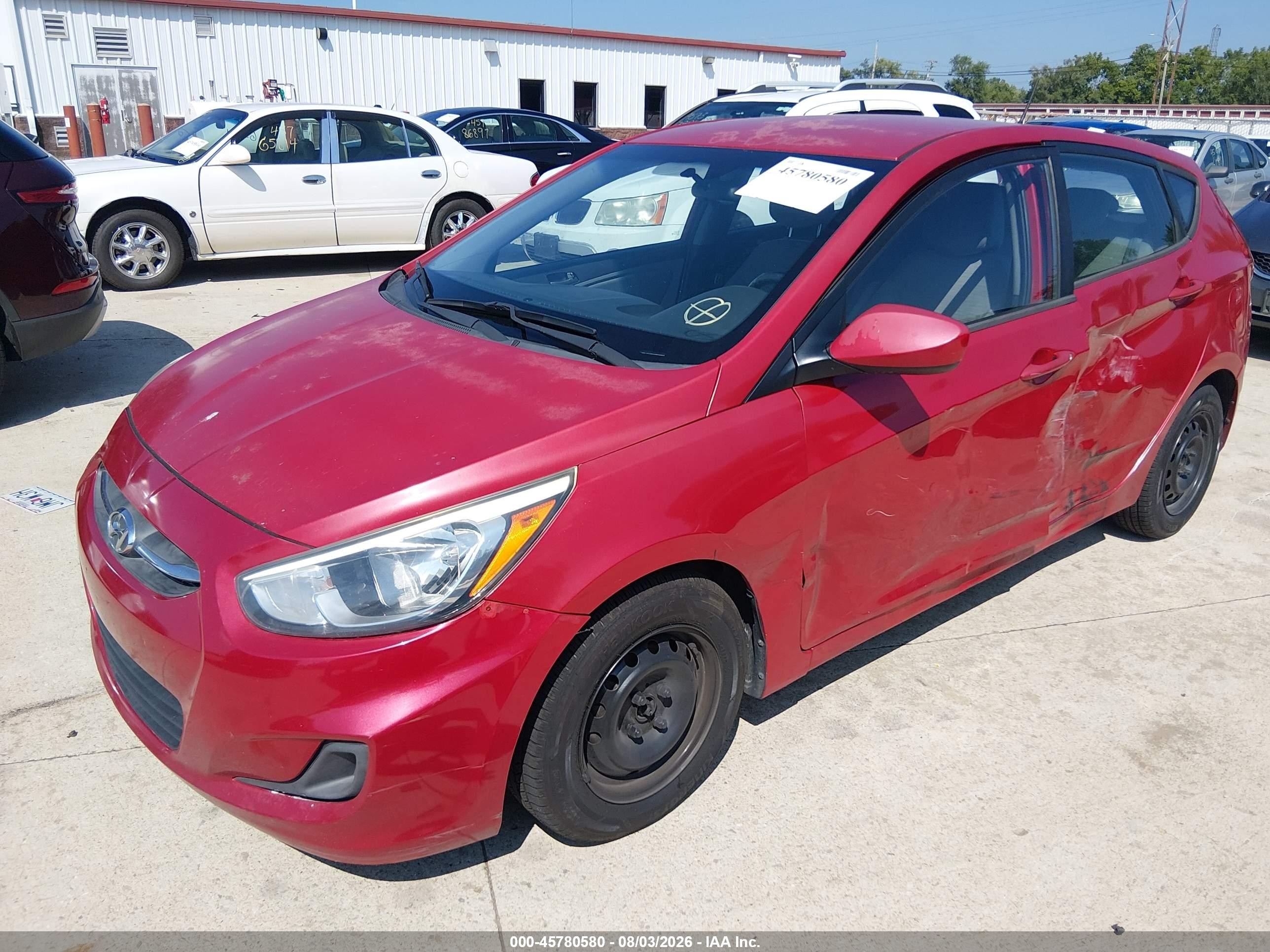2015 Hyundai Accent Gs Red vin: KMHCT5AE8FU198111