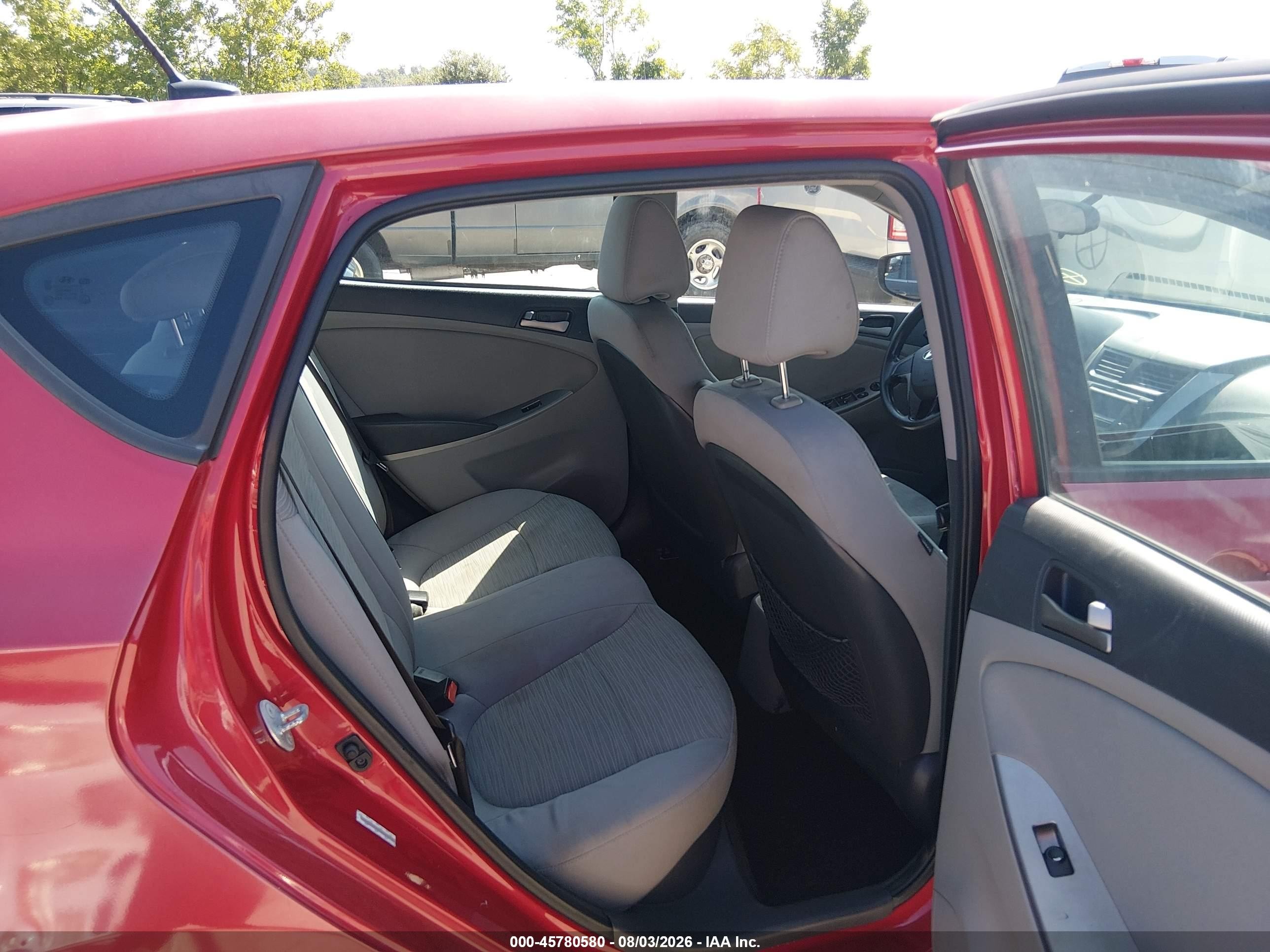 2015 Hyundai Accent Gs Red vin: KMHCT5AE8FU198111