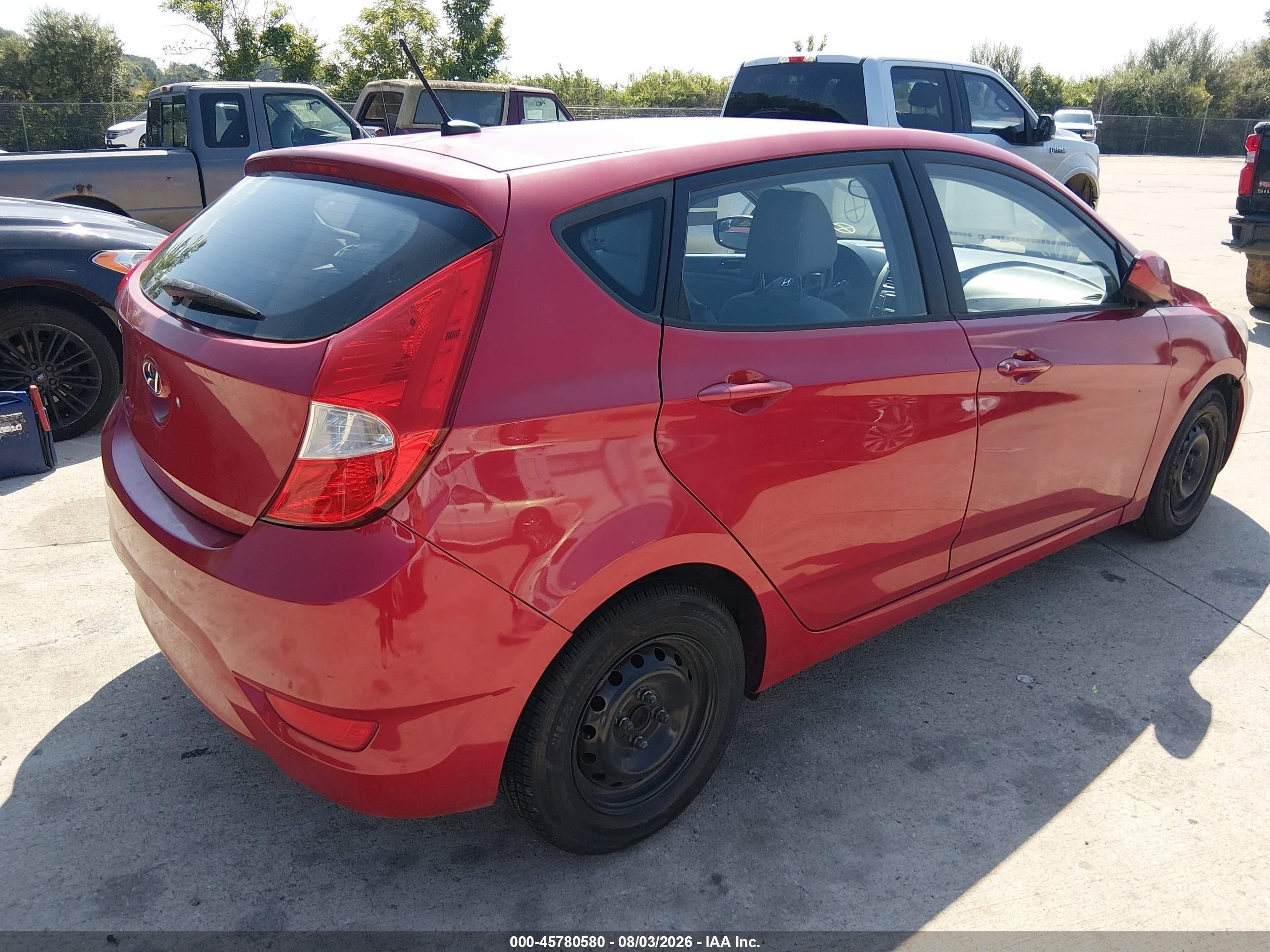 2015 Hyundai Accent Gs Red vin: KMHCT5AE8FU198111