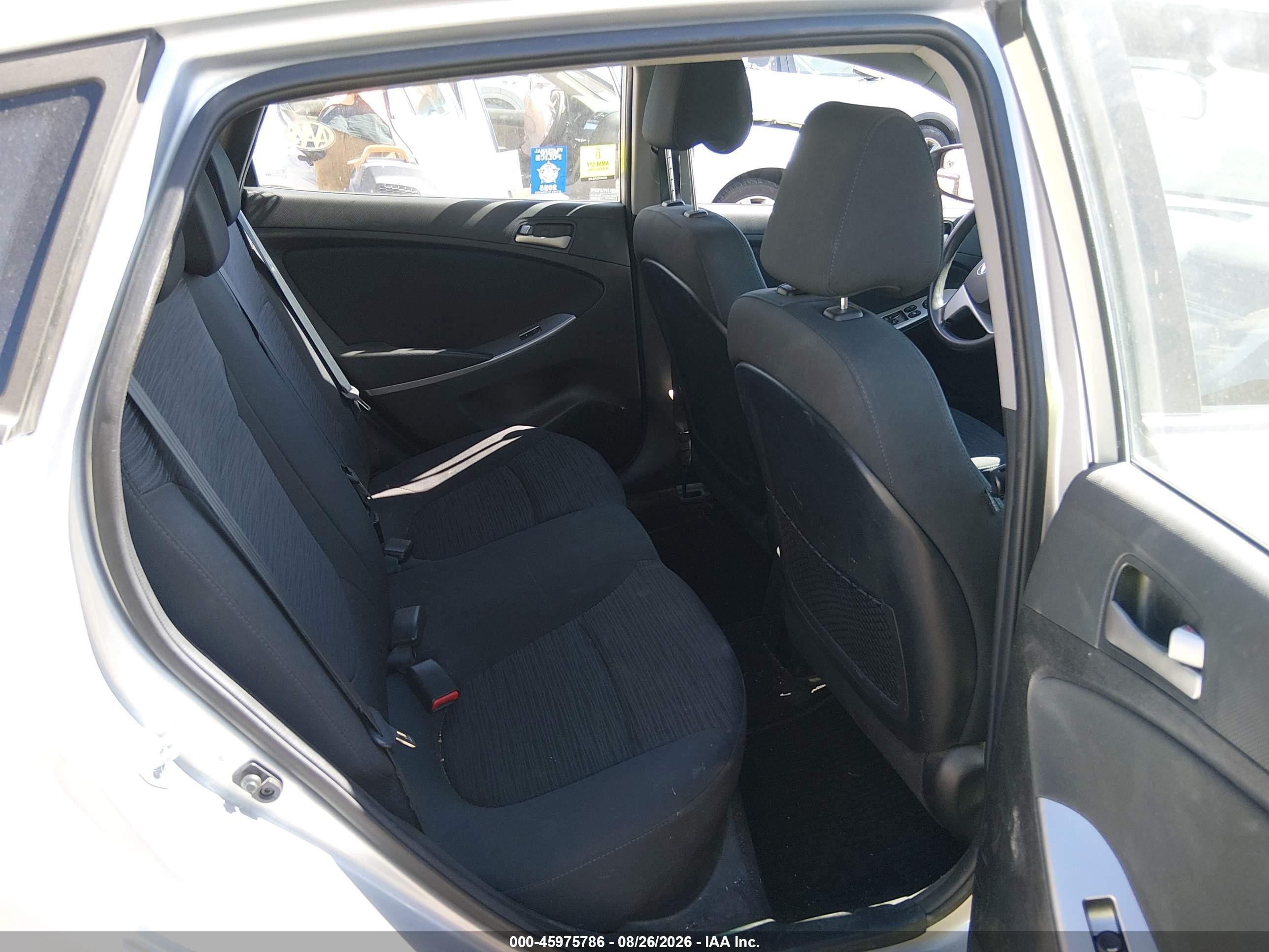 2015 Hyundai Accent Gs Silver vin: KMHCT5AE8FU206496