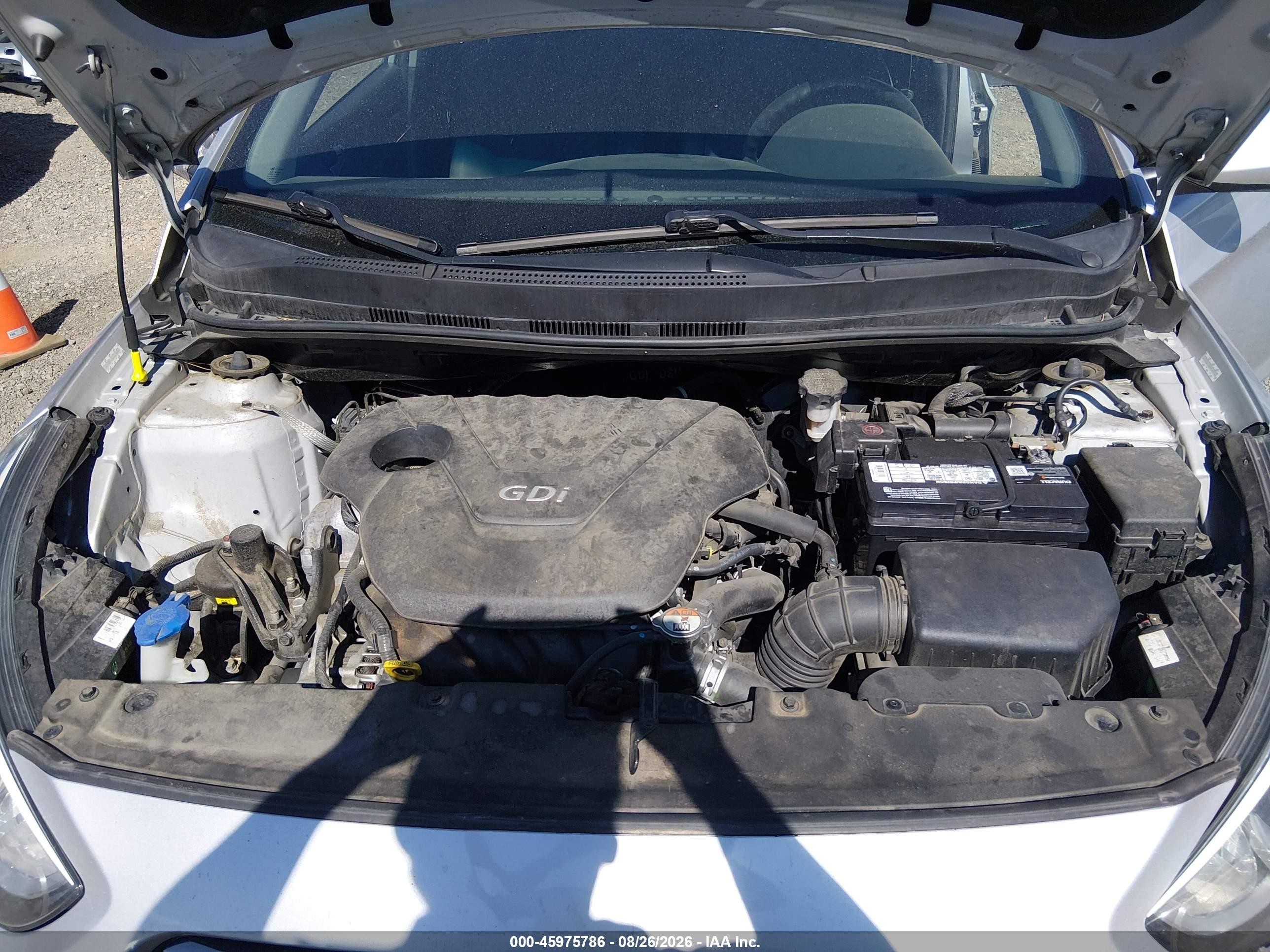 2015 Hyundai Accent Gs Silver vin: KMHCT5AE8FU206496
