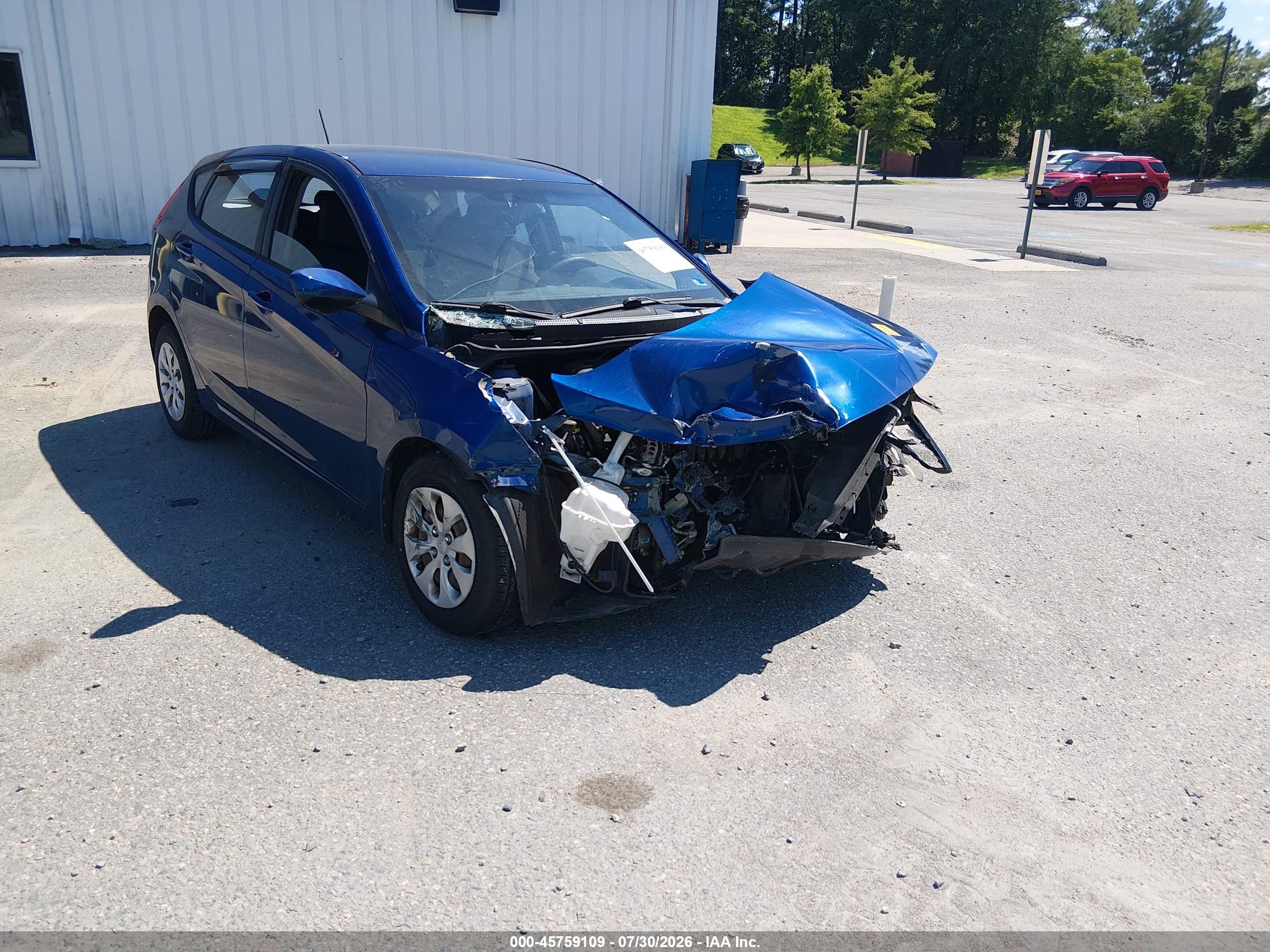 2015 Hyundai Accent Gs Синий vin: KMHCT5AE8FU210788