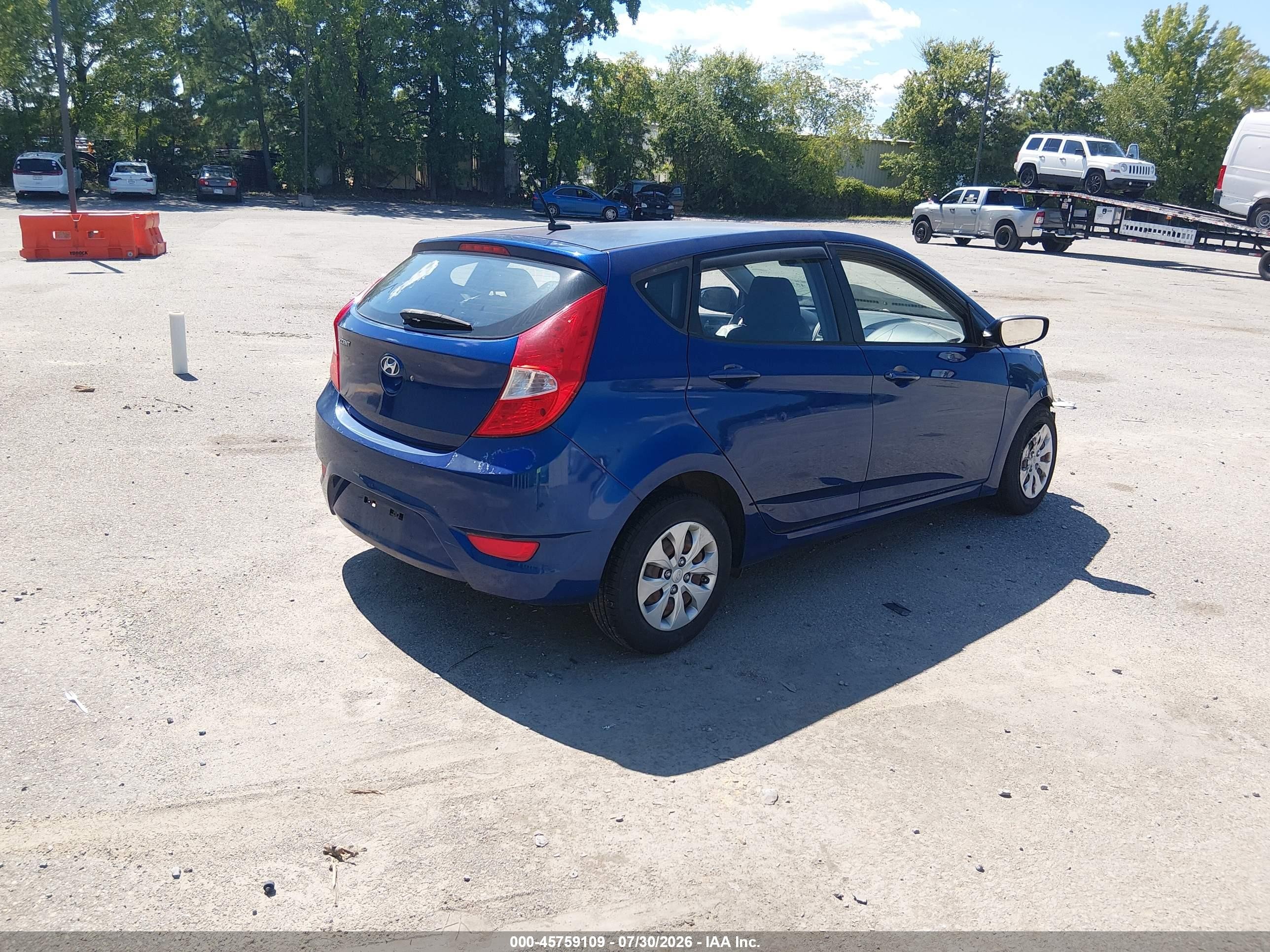 2015 Hyundai Accent Gs Blue vin: KMHCT5AE8FU210788