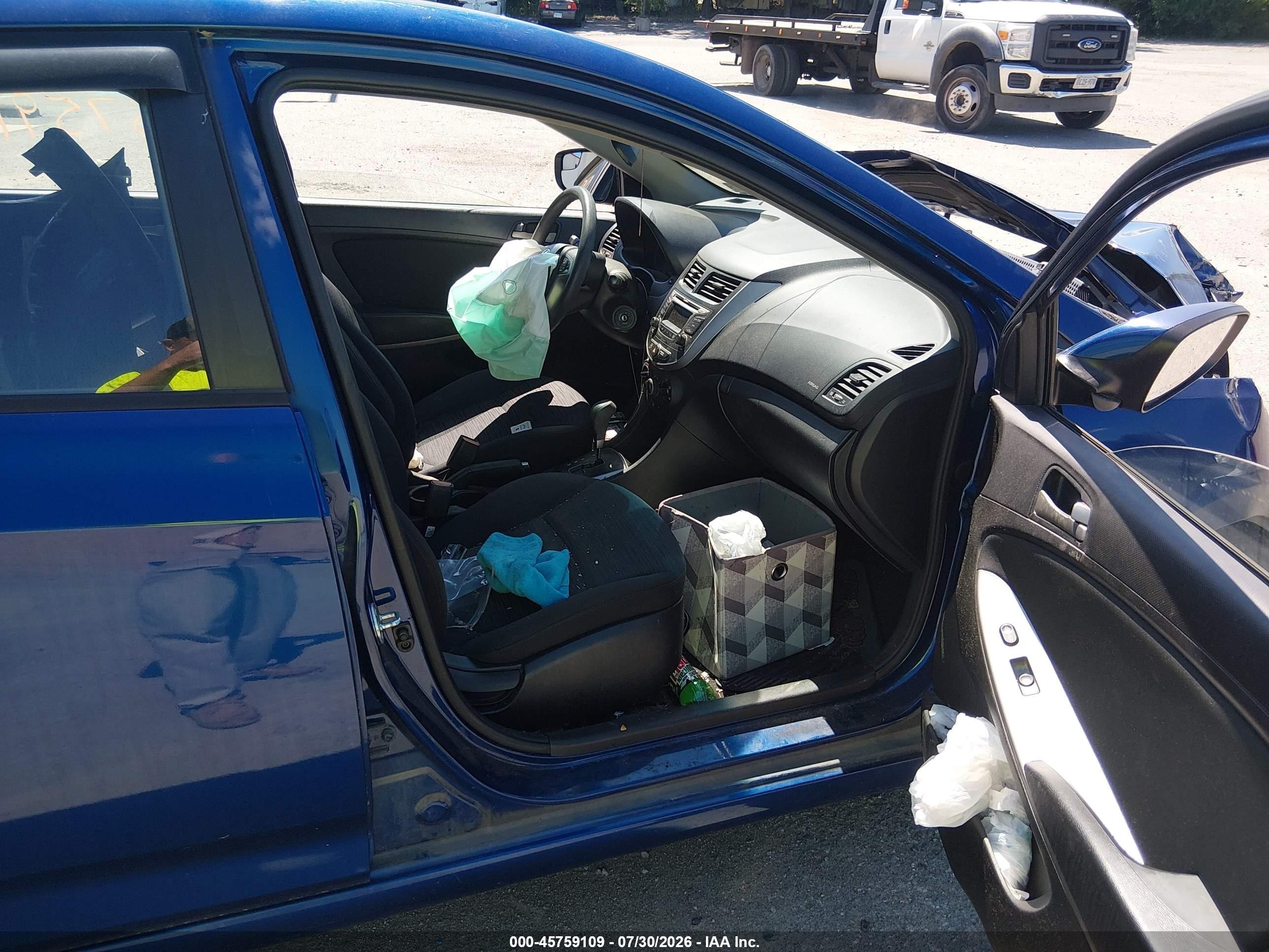 2015 Hyundai Accent Gs Blue vin: KMHCT5AE8FU210788