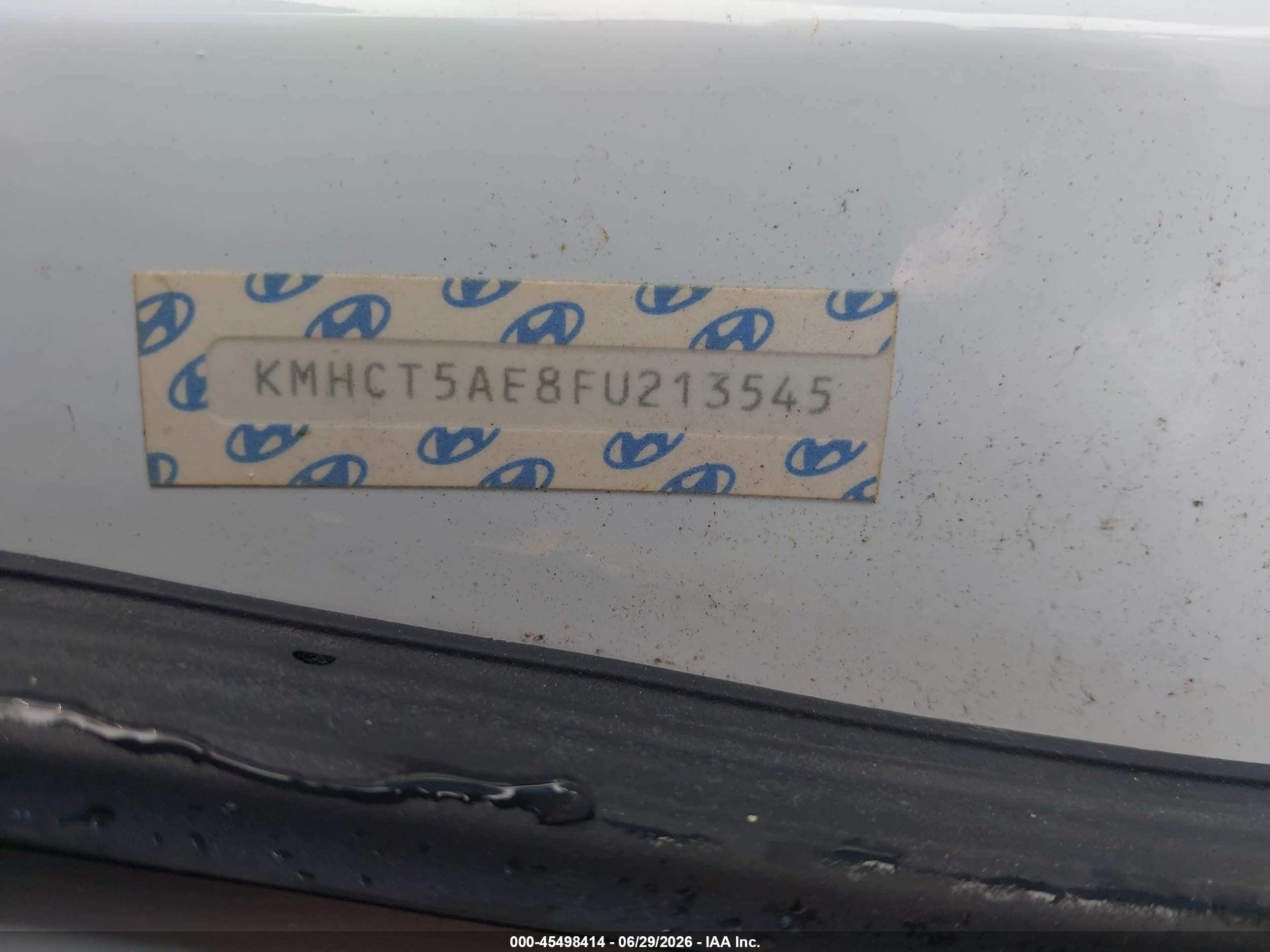 2015 Hyundai Accent Gs Белый vin: KMHCT5AE8FU213545